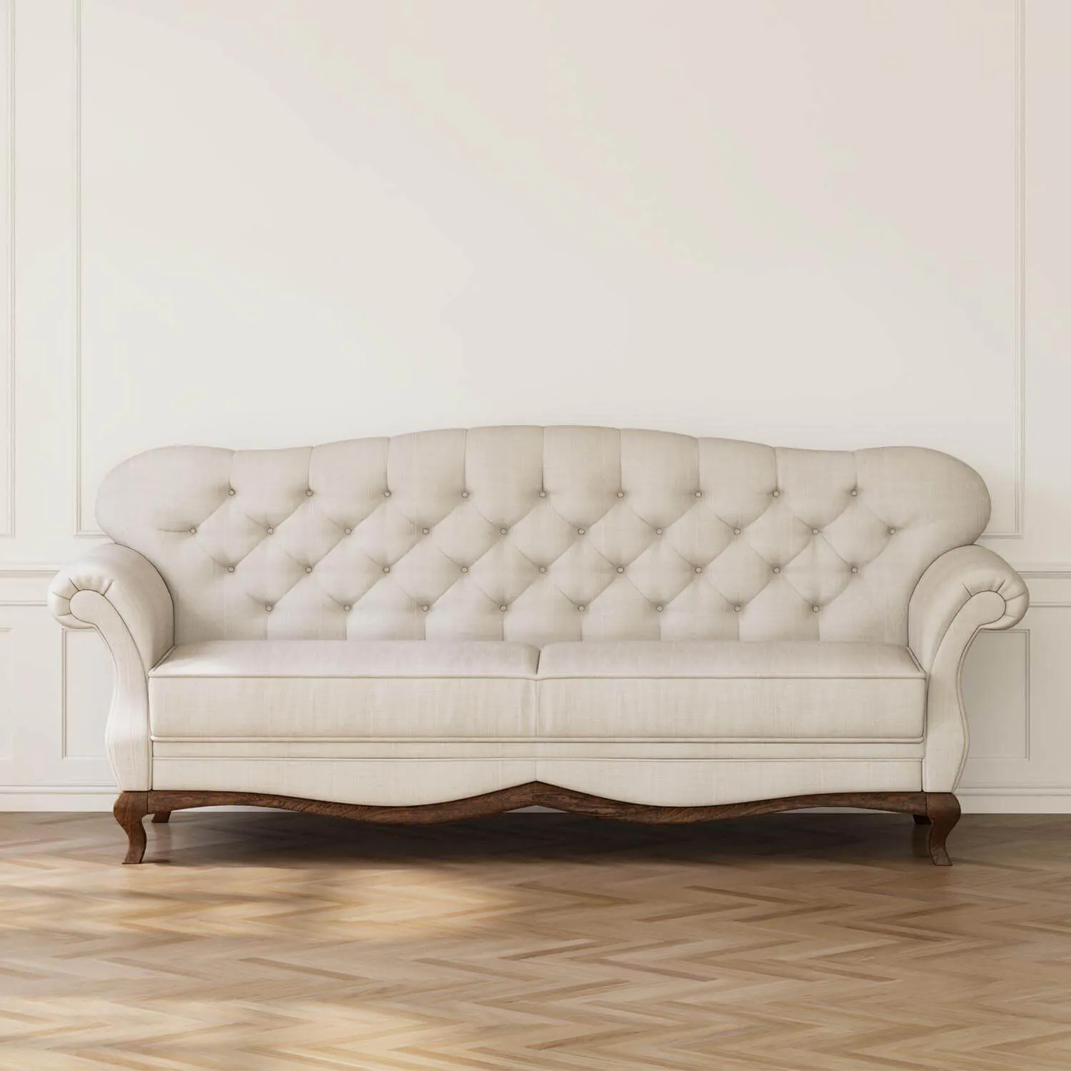 Soffa 3-sits 206cm Sand - Chesterfield