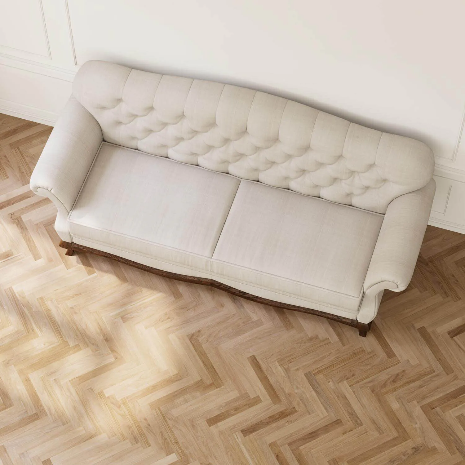 Soffa 3-sits 206cm Sand - Chesterfield