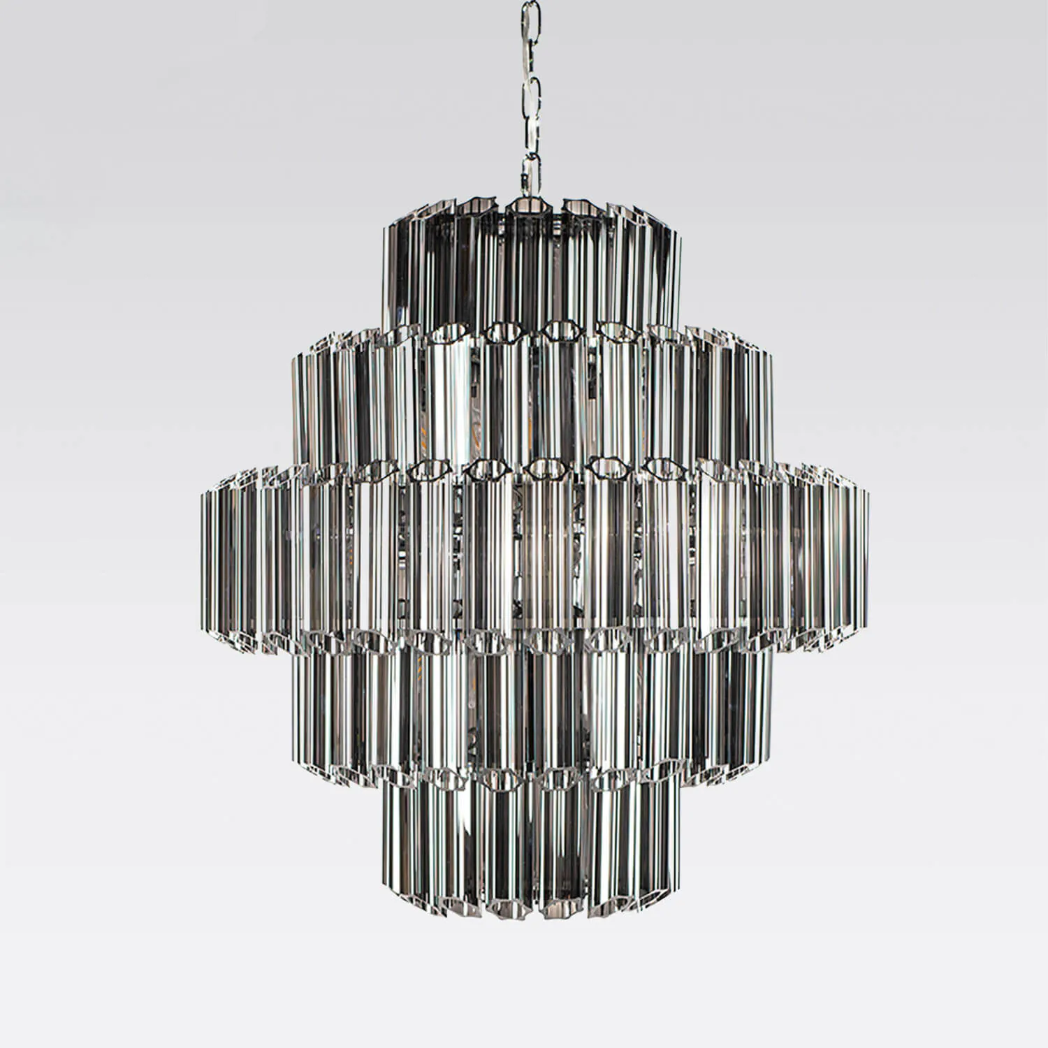 Kristallkrona Ø65cm Krom/Svart - Verona