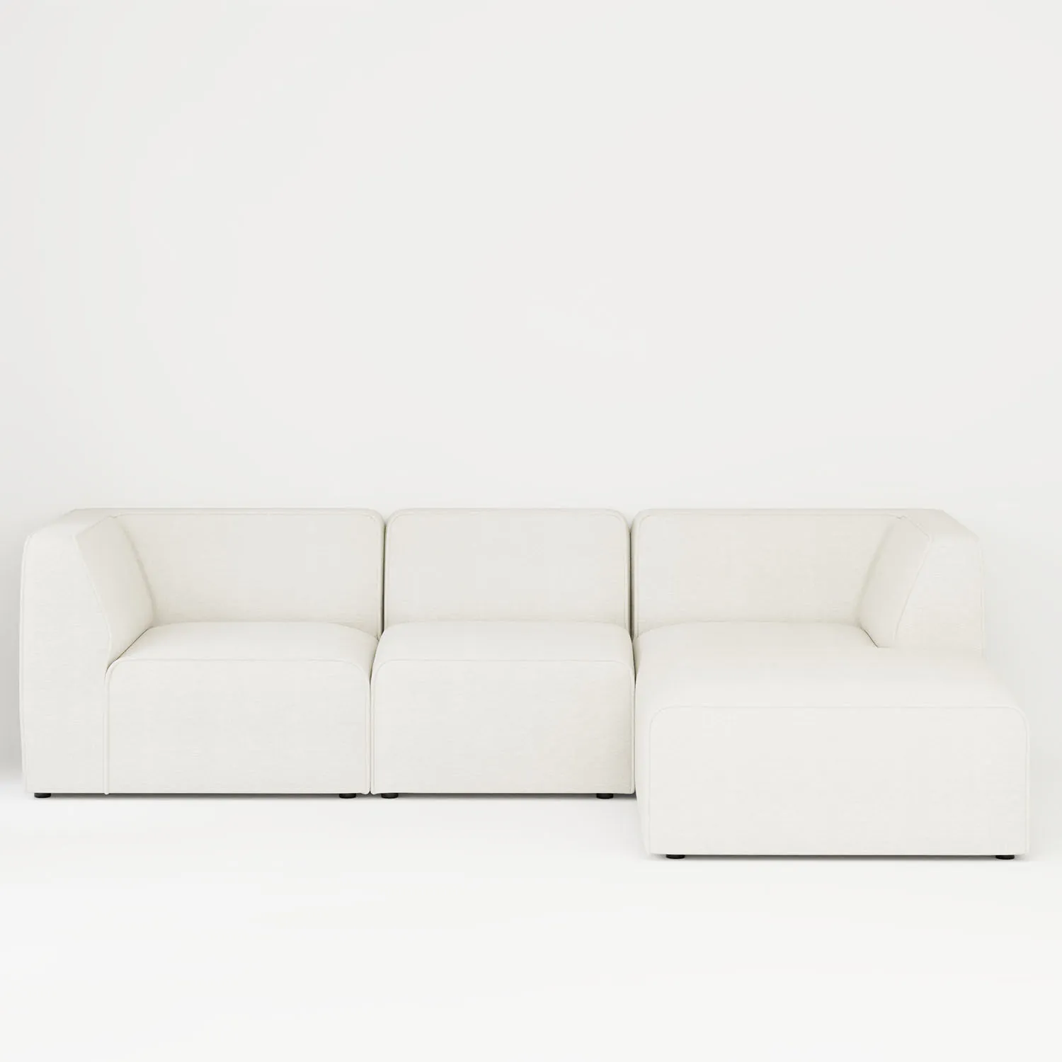 Divansoffa Höger 278cm Vit - London