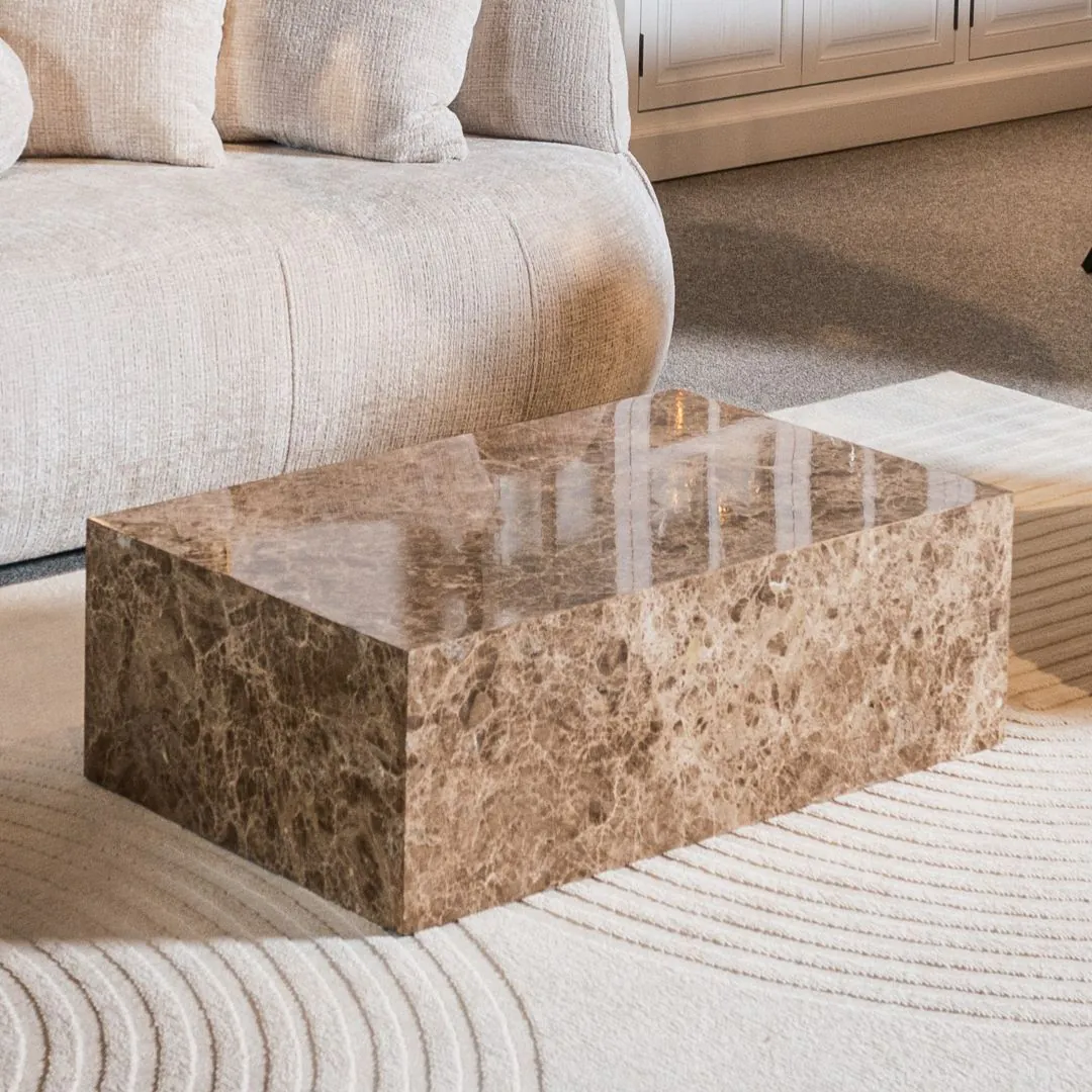 Marmor Soffbord Beige Plint - Jupiter
