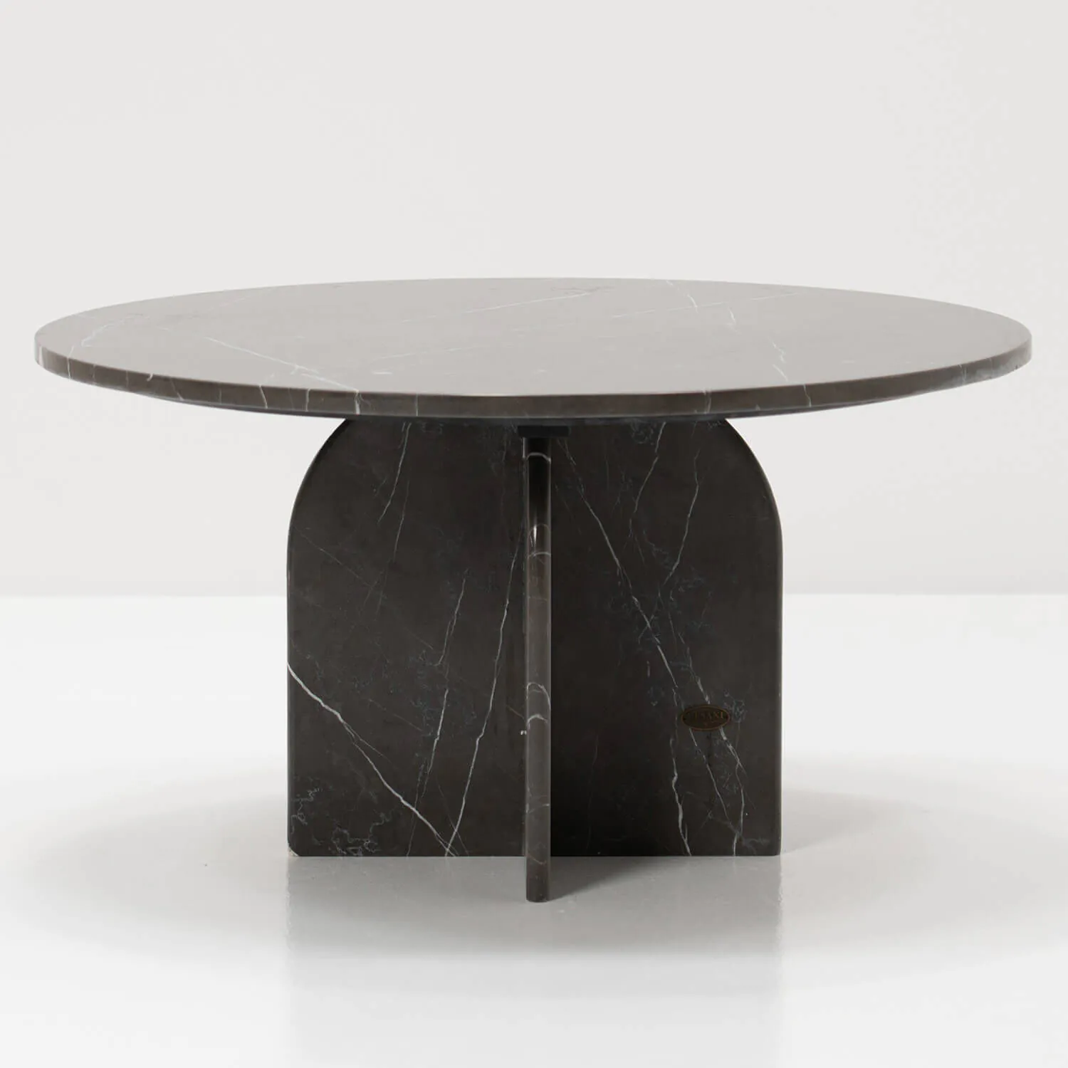 Soffbord Ø80cm Grå Marmor - Matisse