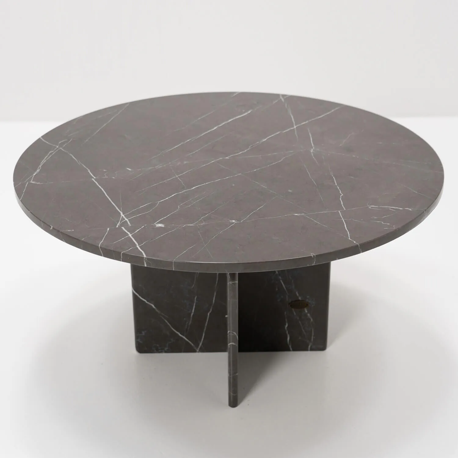 Soffbord Ø80cm Grå Marmor - Matisse