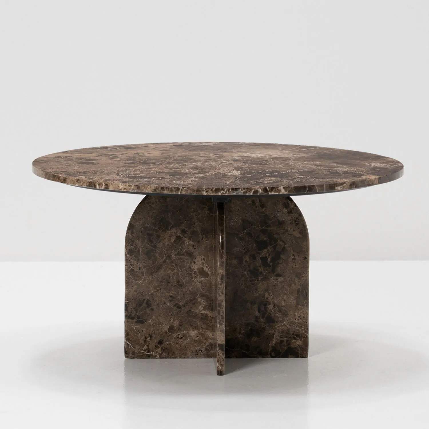 Soffbord Ø80cm Brun Marmor - Matisse