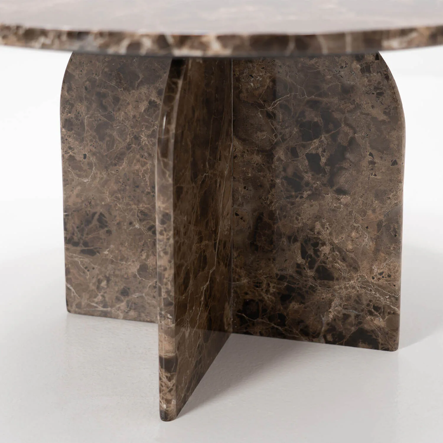 Soffbord Ø80cm Brun Marmor - Matisse