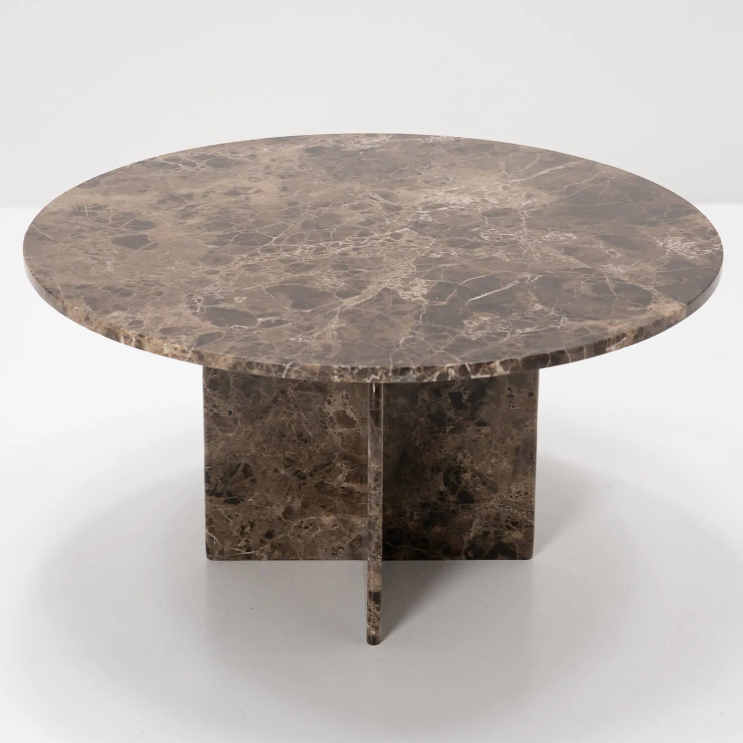 Soffbord Ø80cm Brun Marmor - Matisse