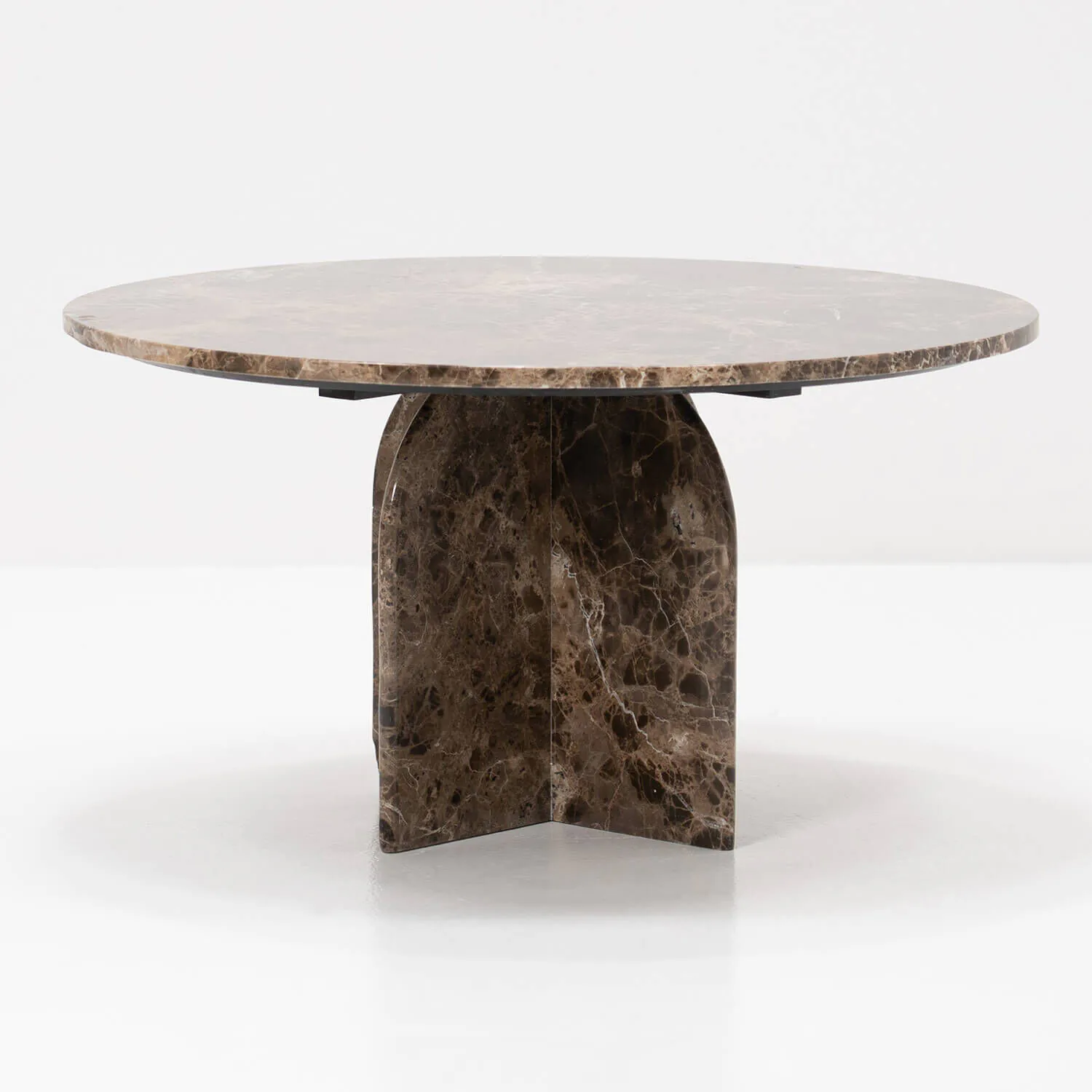 Soffbord Ø80cm Brun Marmor - Matisse