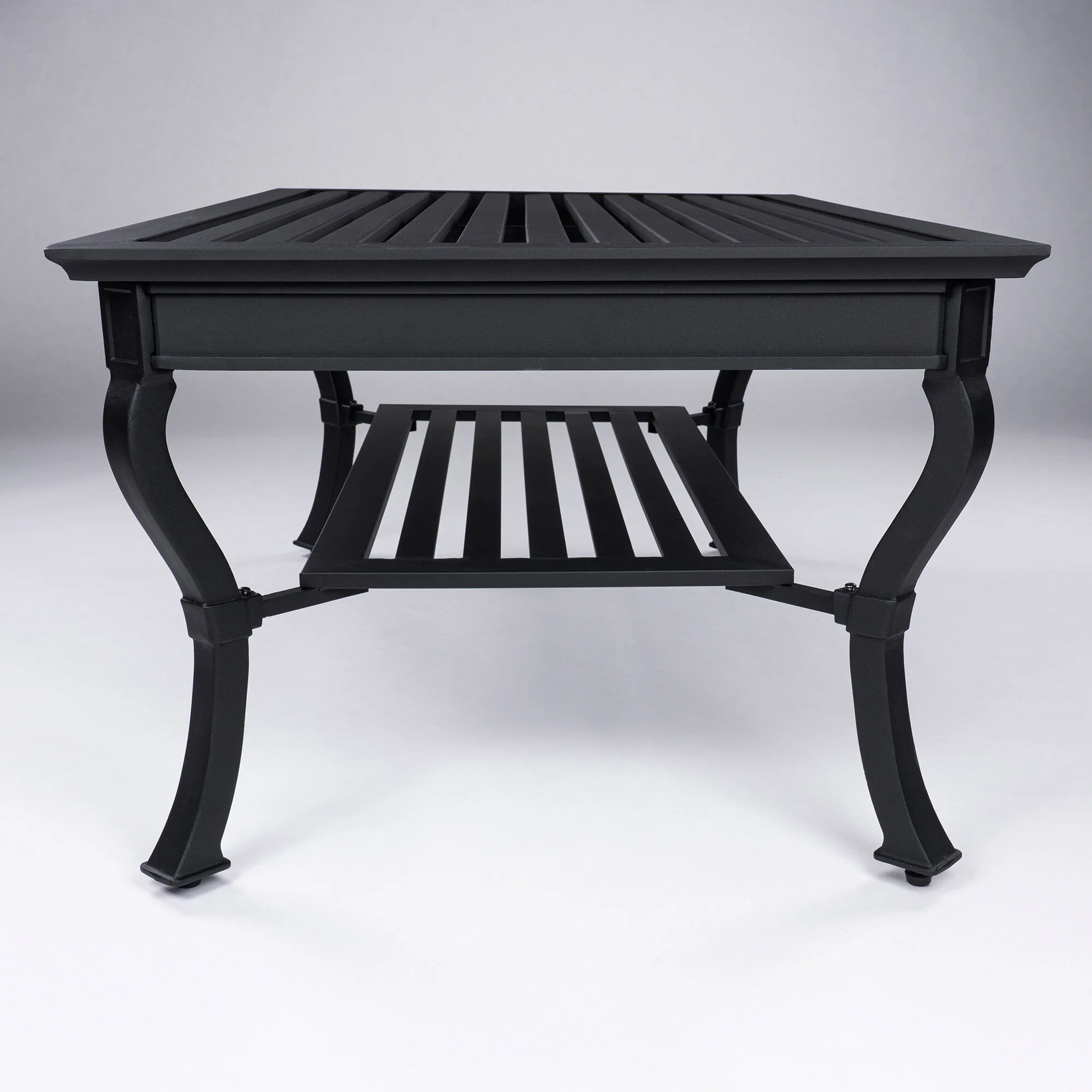 Loungegrupp Utomhus Svart Aluminium 5-pers - St Tropez
