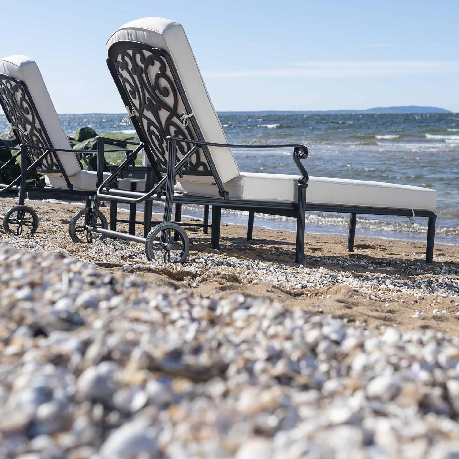 Solsäng Svart Aluminium Amalfi