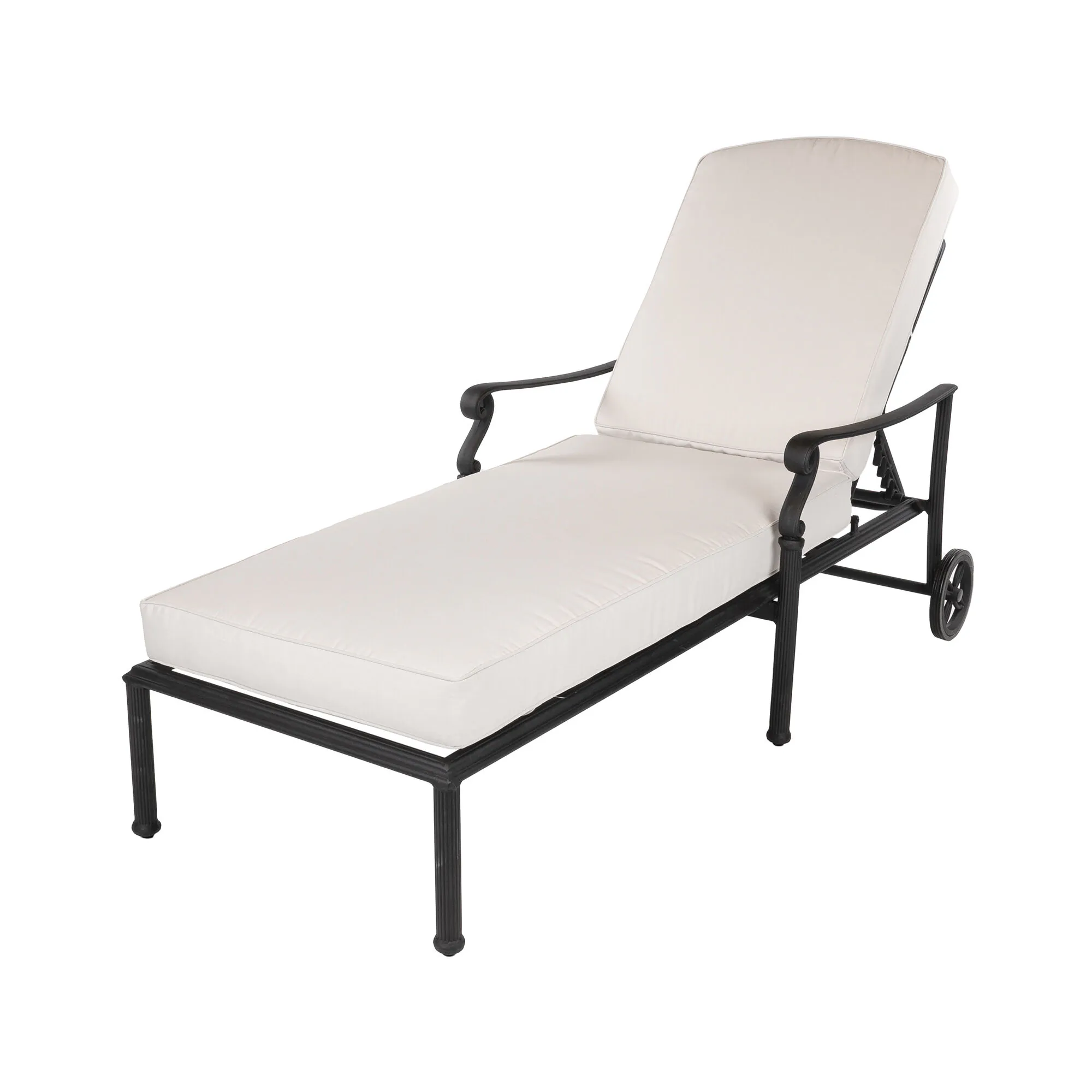 Solsäng Svart Aluminium Amalfi