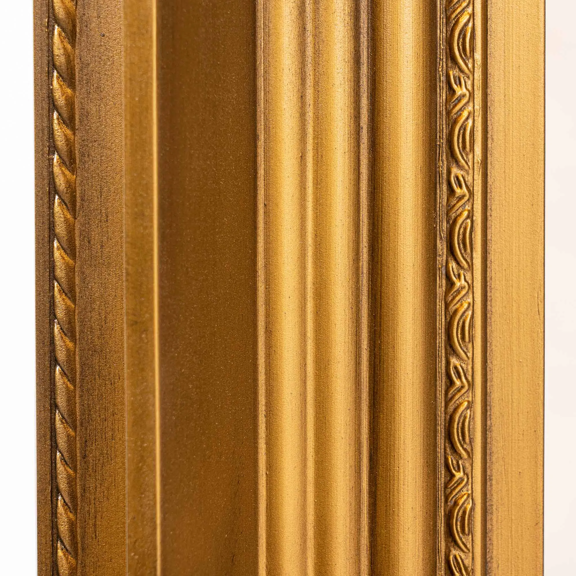 Helkroppsspegel 80x170cm Guld Trä Queen