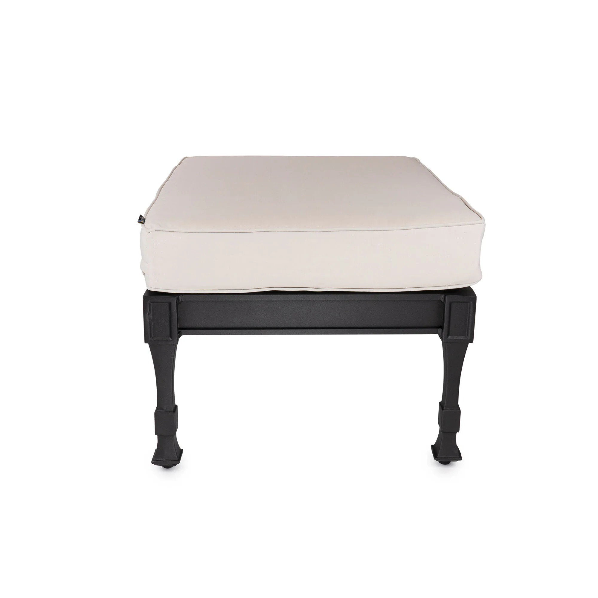 Fotpall Utomhus Svart 2-pack Aluminium St Tropez