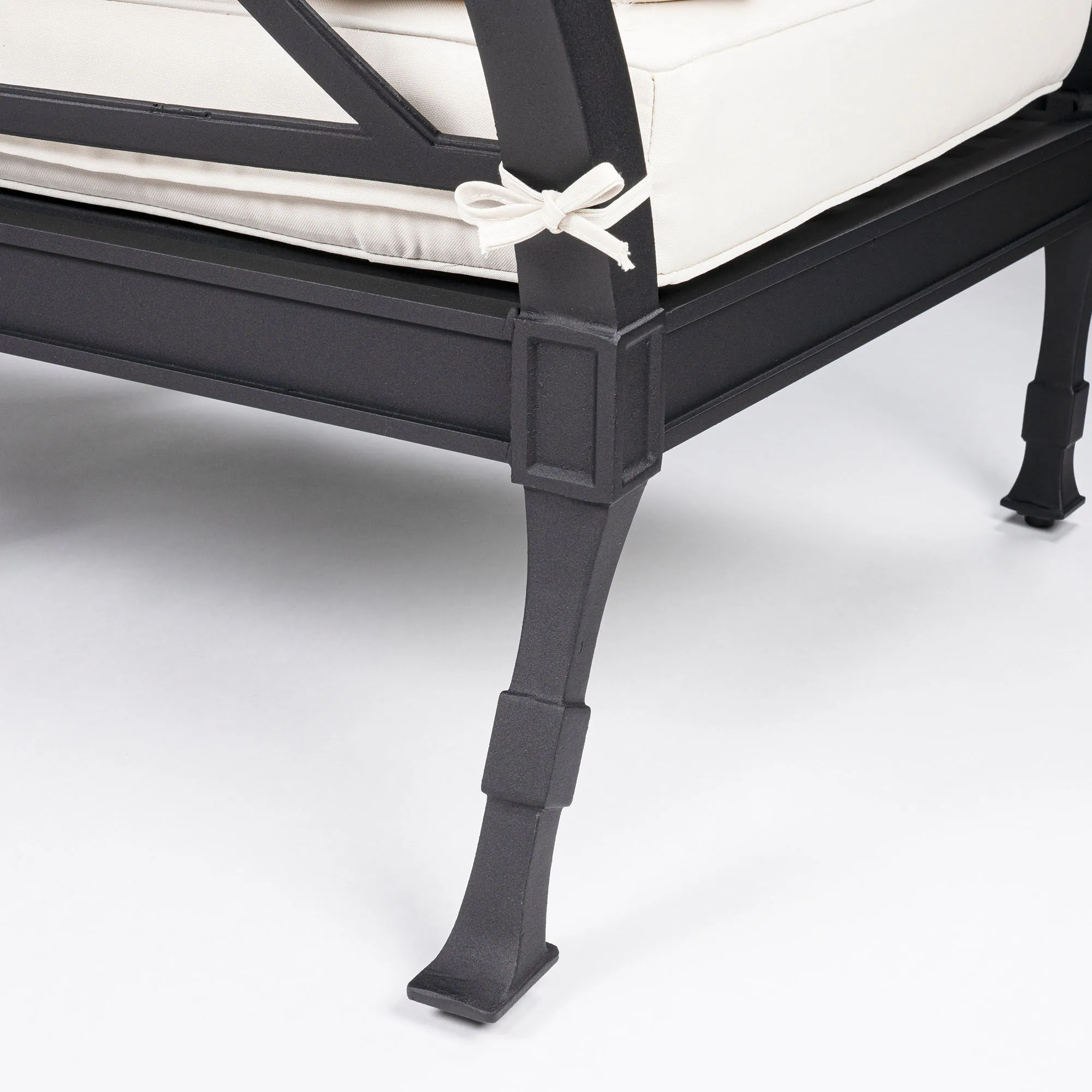 Loungegrupp Utomhus Svart Aluminium 5-pers - St Tropez
