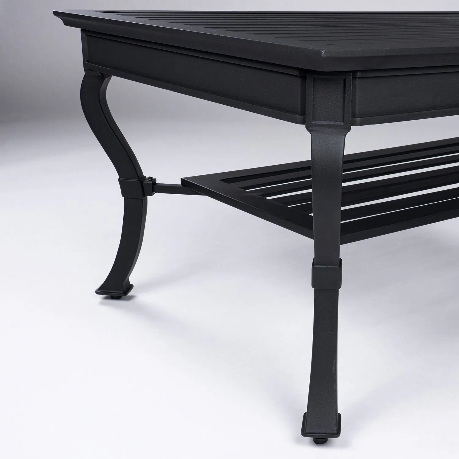 Loungegrupp Utomhus Svart Aluminium 5-pers - St Tropez