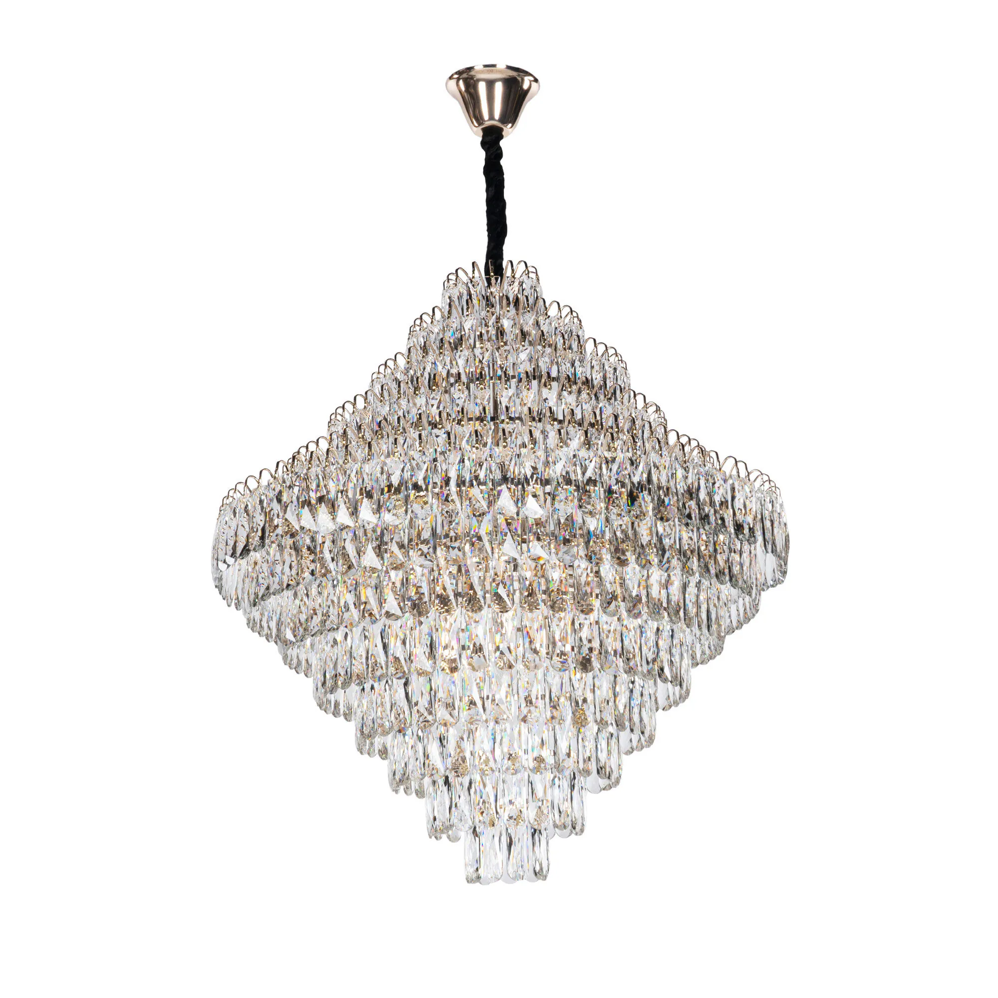Kristallkrona Texas Guld Ø 80cm
