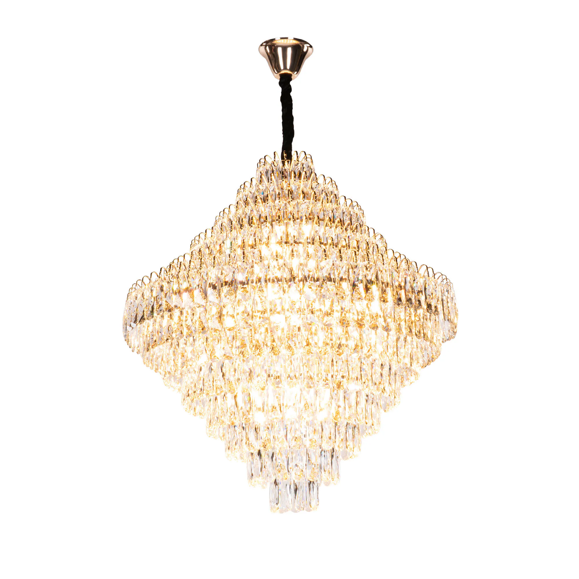 Kristallkrona Texas Guld Ø 80cm