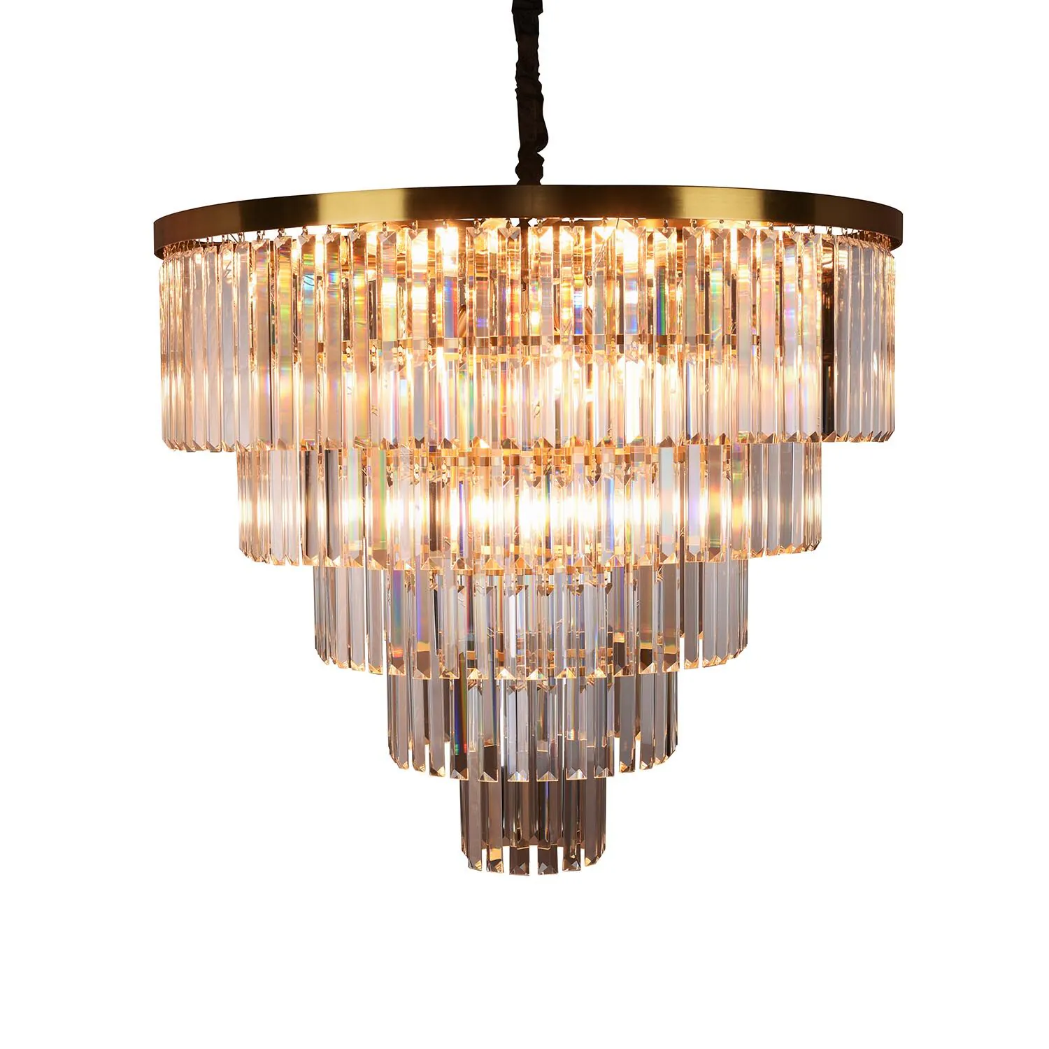 Kristallkrona Guld Ø80cm - Florence