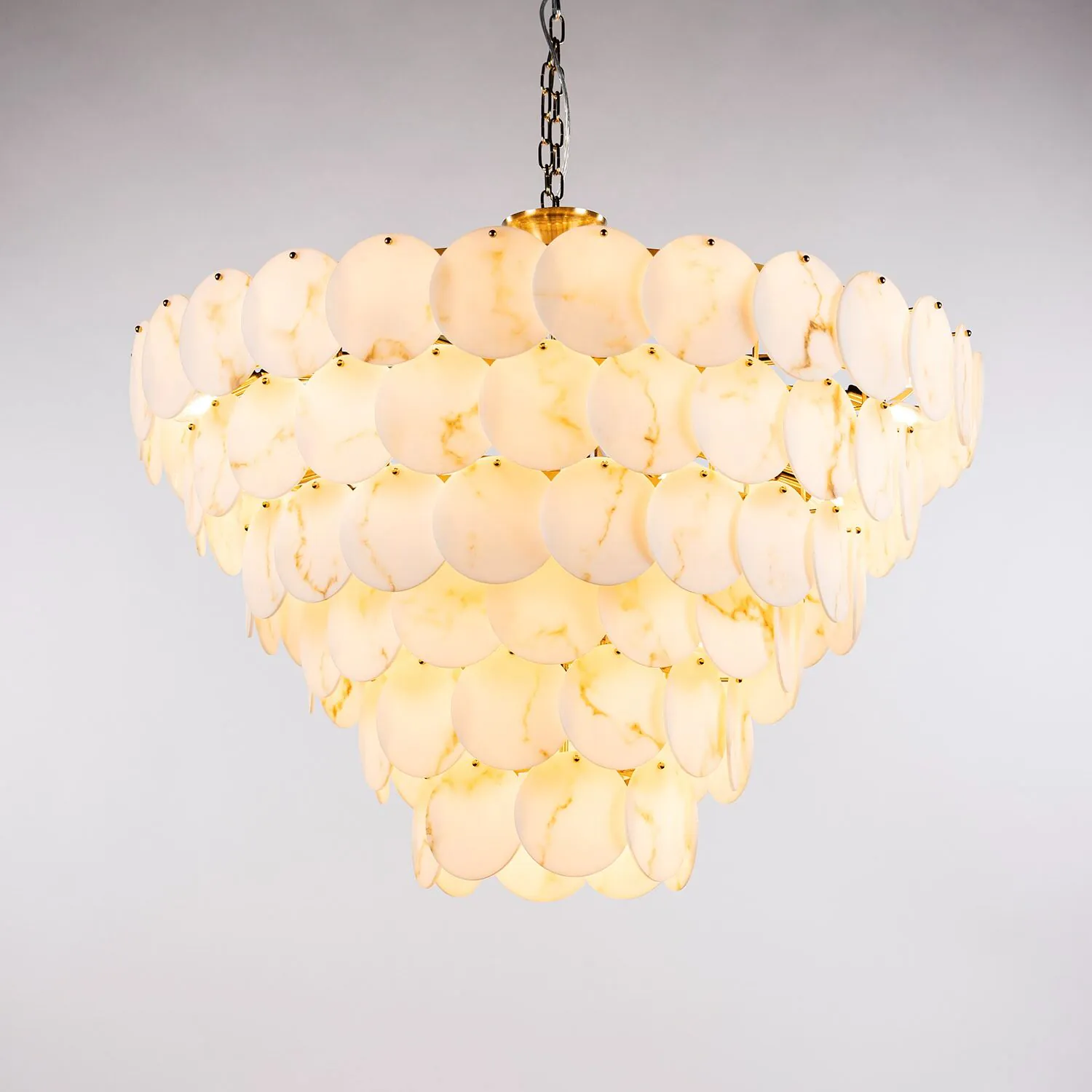 Takkrona Ø110xH90cm Marmor/Mässing - Trieste