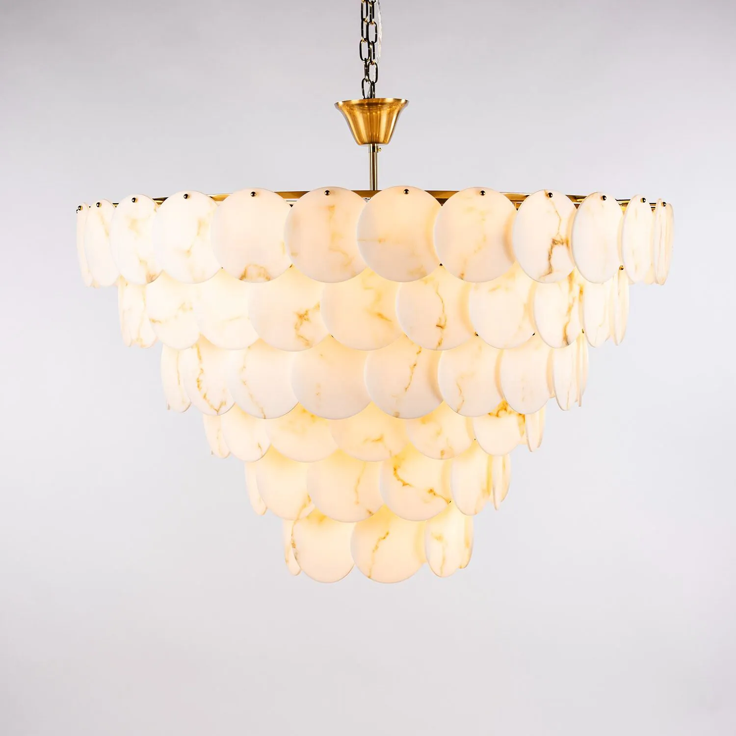 Takkrona Ø110xH90cm Marmor/Mässing - Trieste
