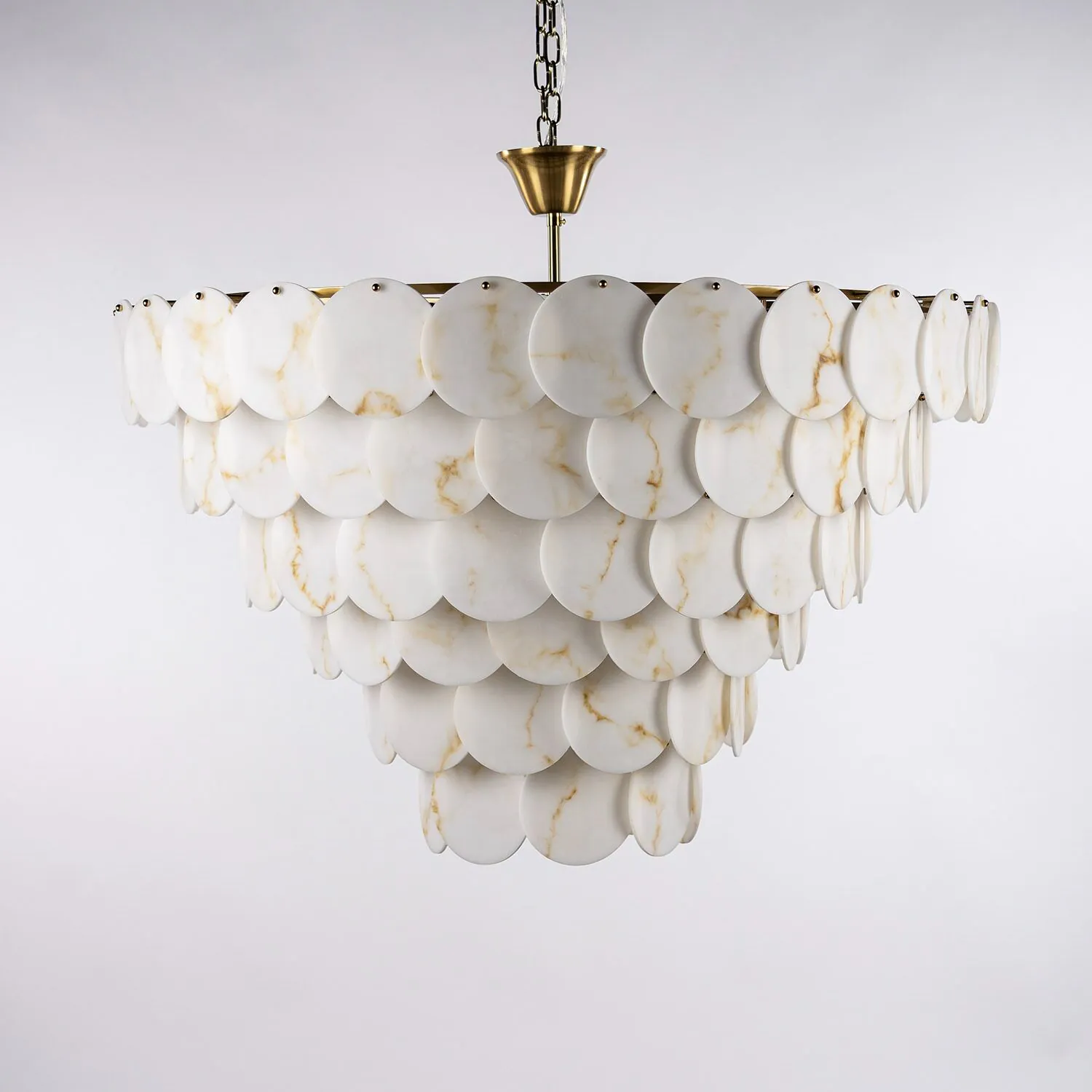 Takkrona Ø110xH90cm Marmor/Mässing - Trieste