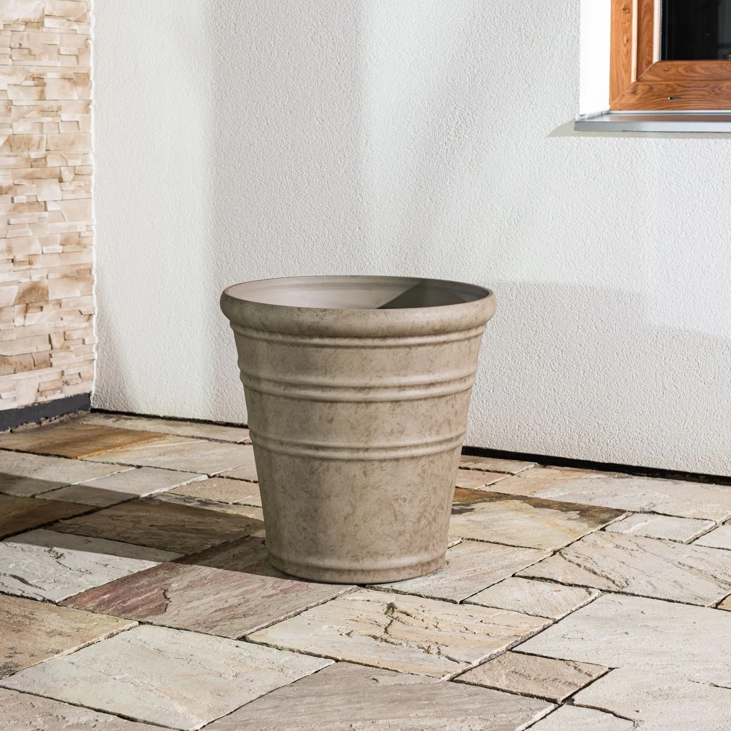 Beige Kruka Utomhus 54x55cm - Flavia