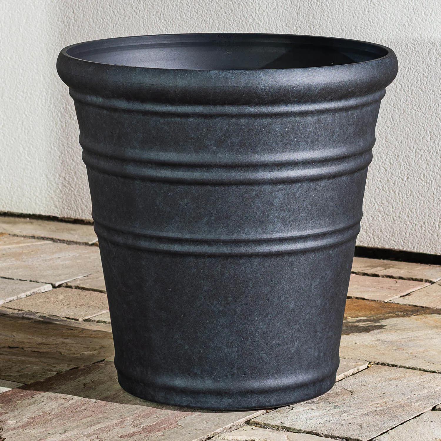 Svart Kruka Utomhus 54x55cm - Flavia