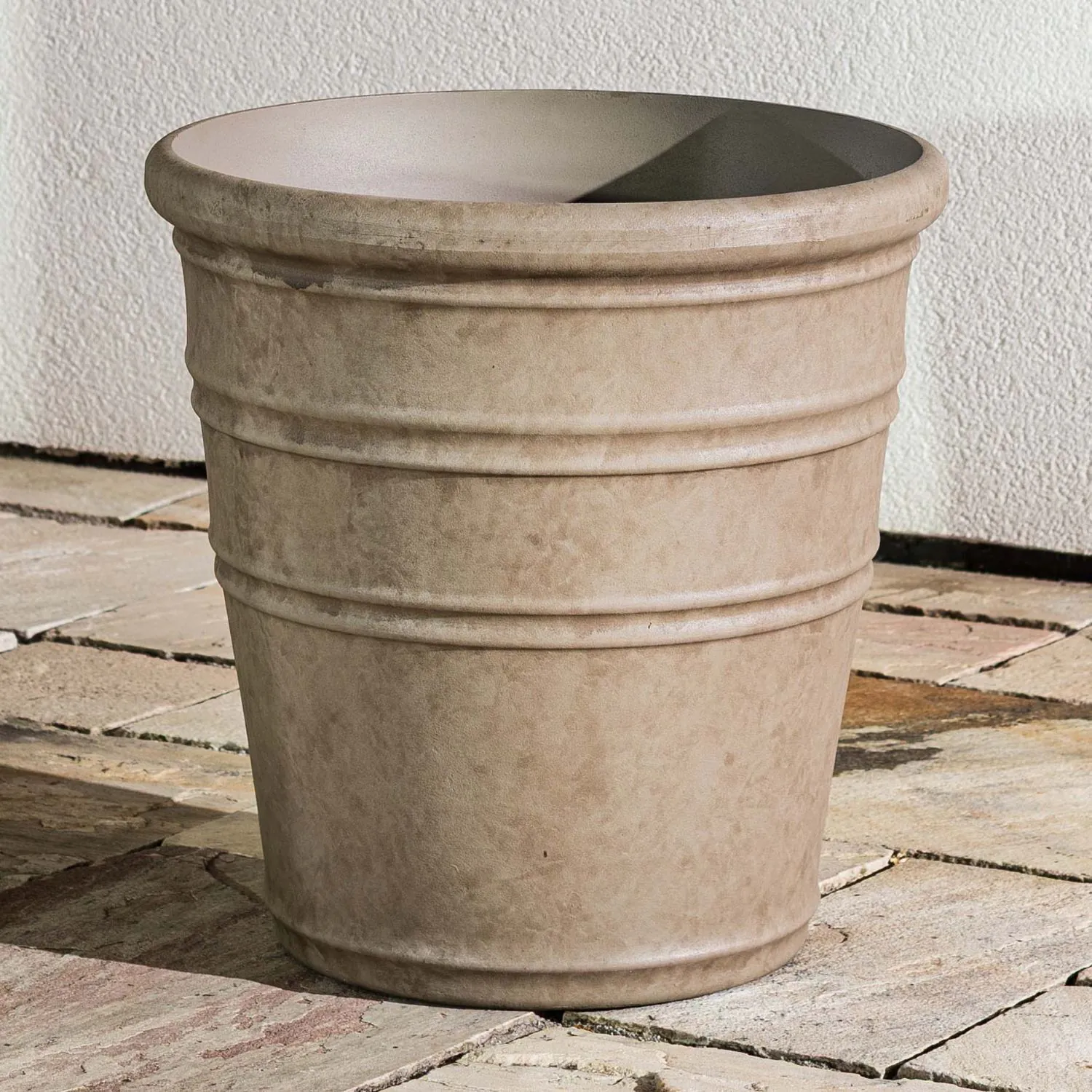 Beige Kruka Utomhus 46x46cm - Flavia