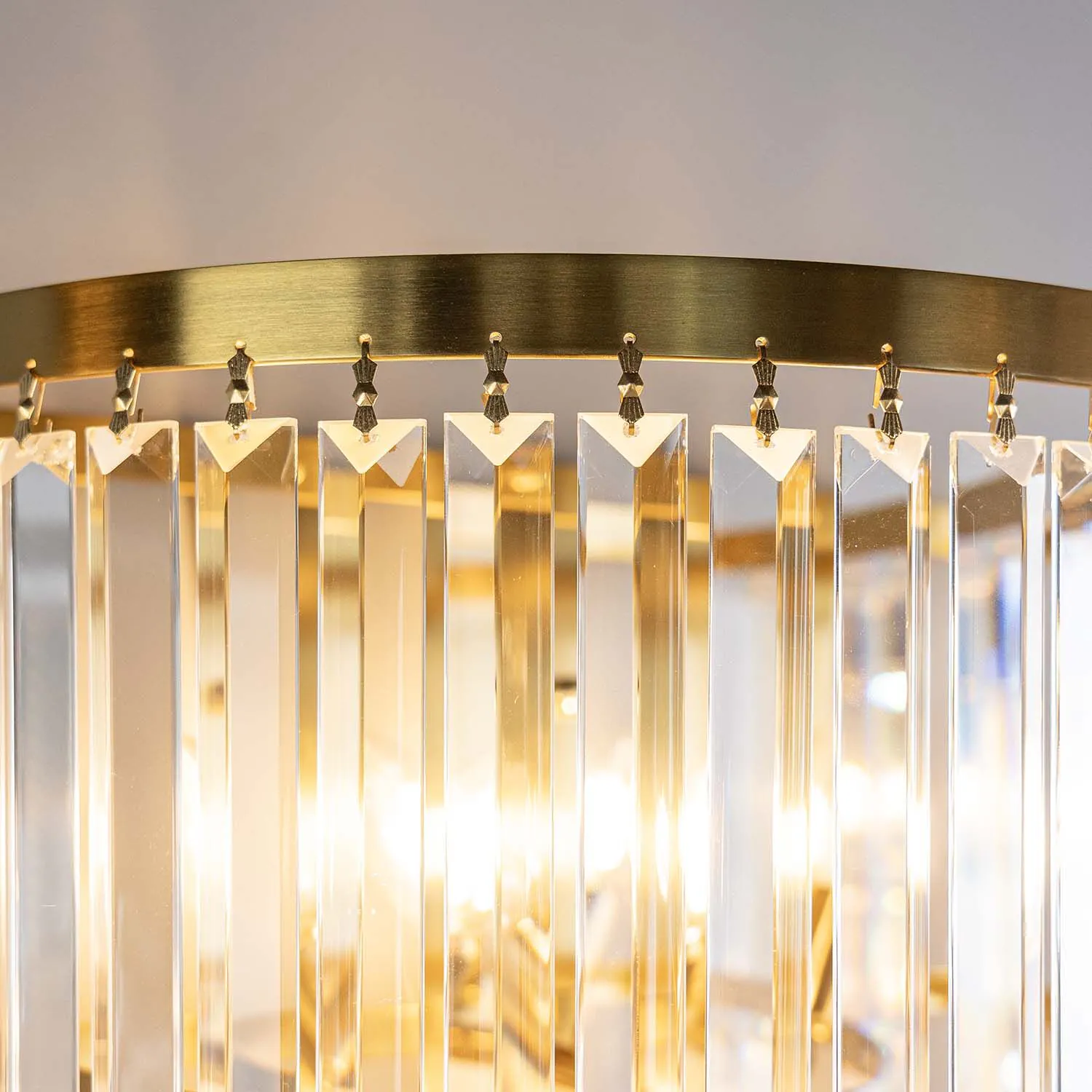Kristall Vägglampa Valence Guld H80cm