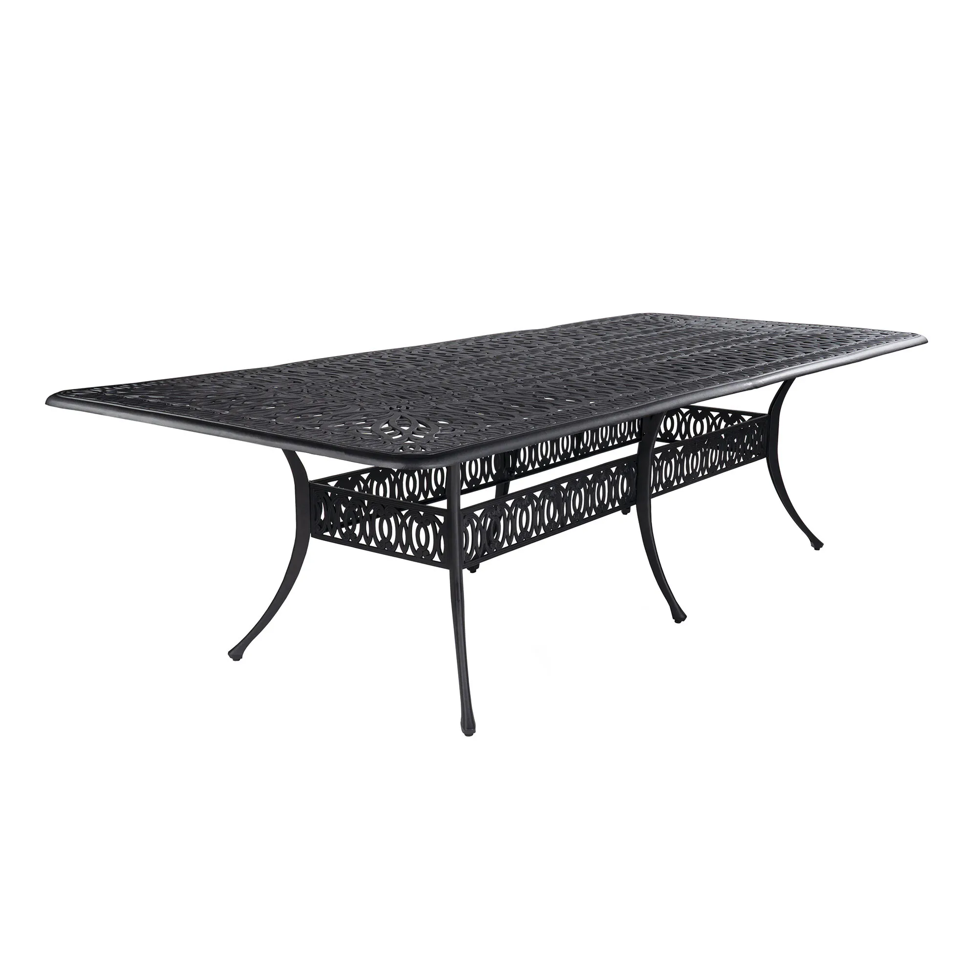 Matbord Utomhus Svart Aluminium Toscana 280cm
