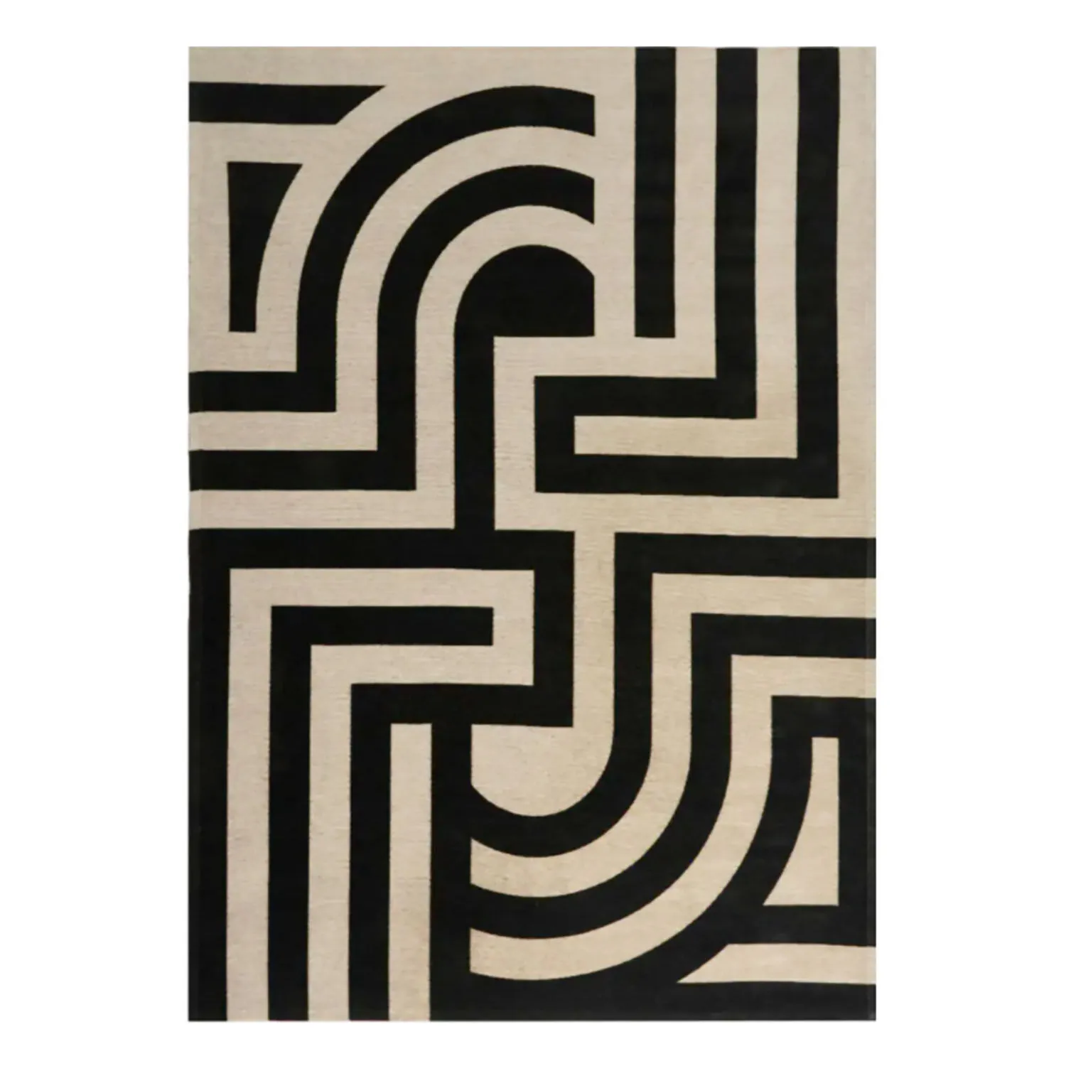Mönstrad Matta Svart/Beige 160x230cm - Tiffany