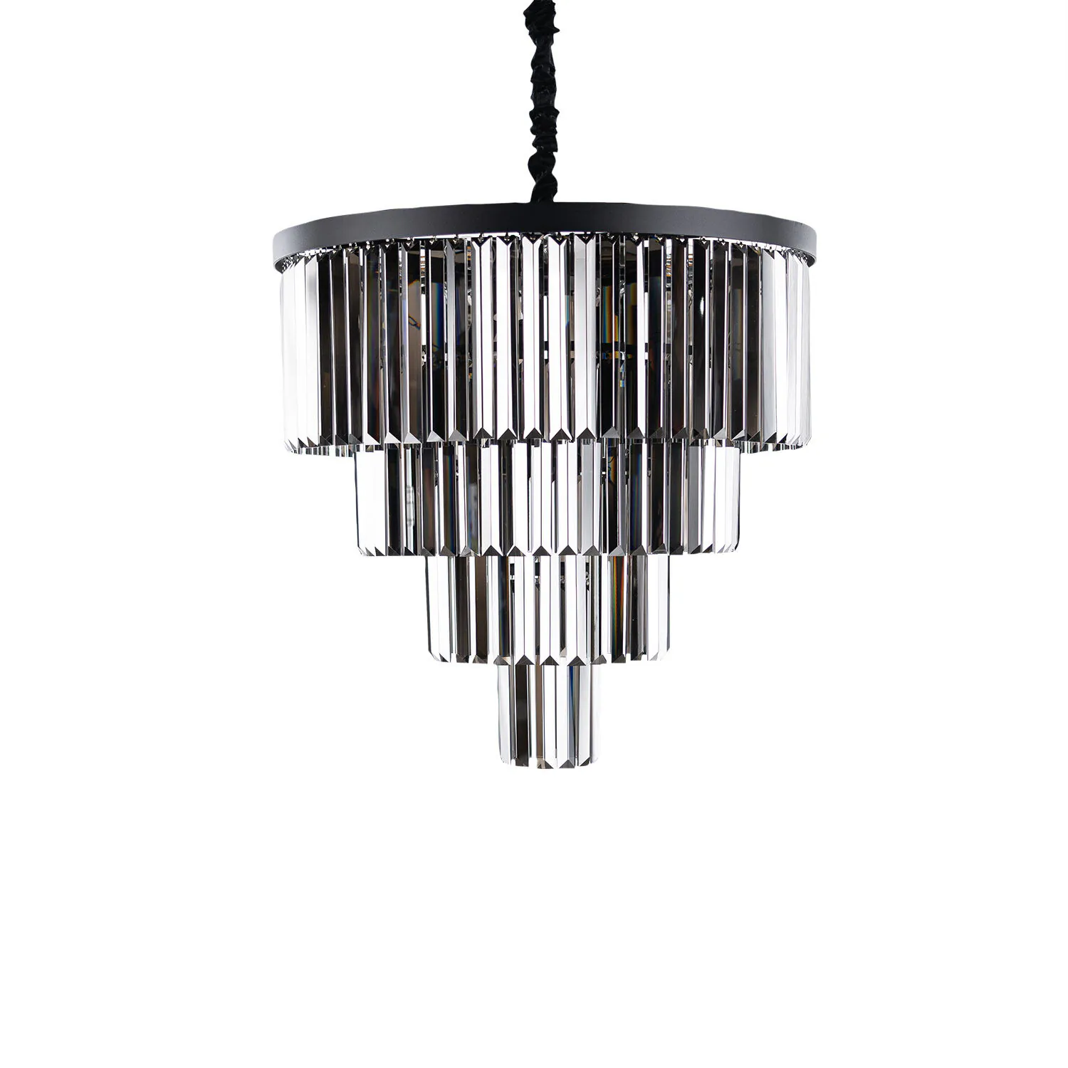 Kristallkrona Florence Svart Smoky Ø 60cm