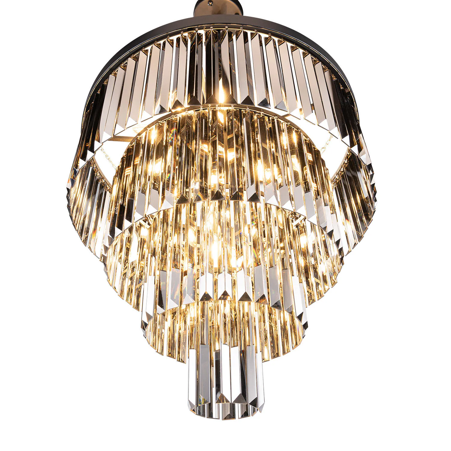 Kristallkrona Florence Svart Smoky Ø 60cm