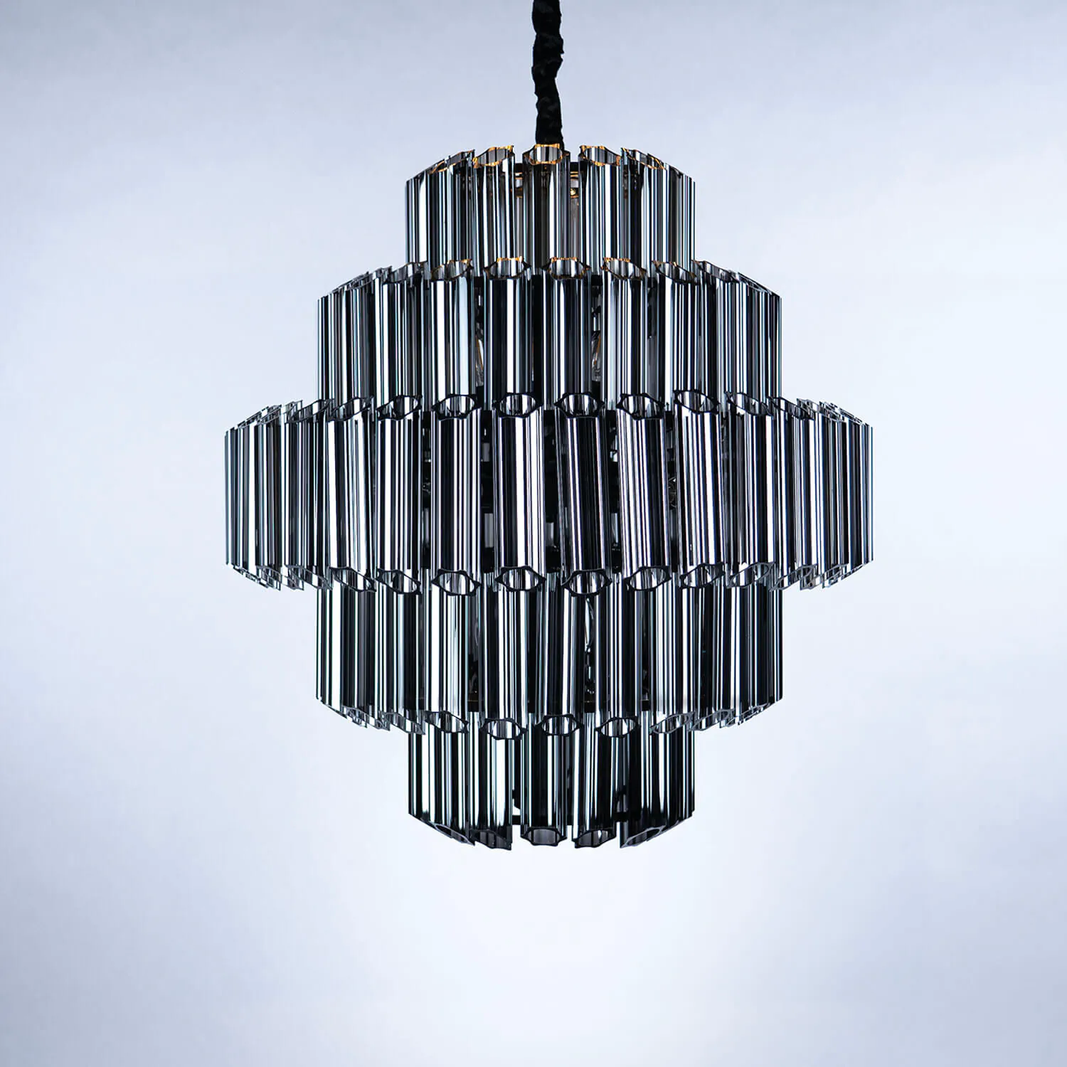 Svart Kristallkrona Ø65cm Verona - Svart Kristall