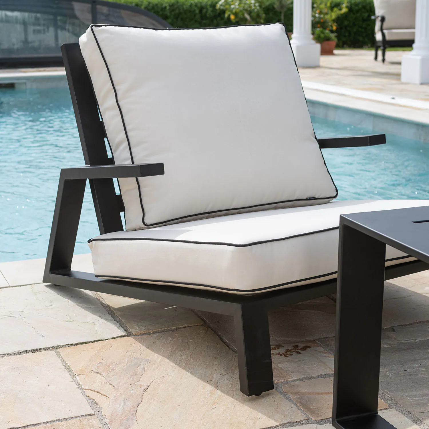 Loungegrupp Utomhus 5-Pers Aluminium - Malaga