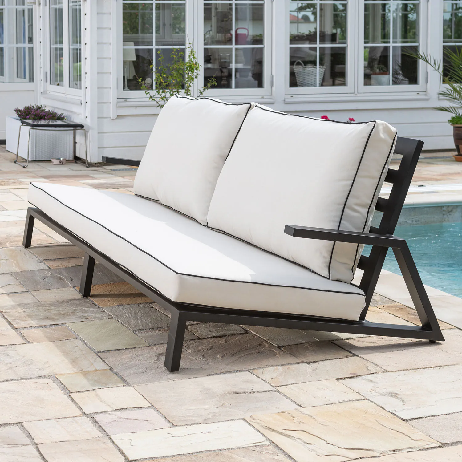 Loungegrupp Utomhus 5-Pers Aluminium - Malaga