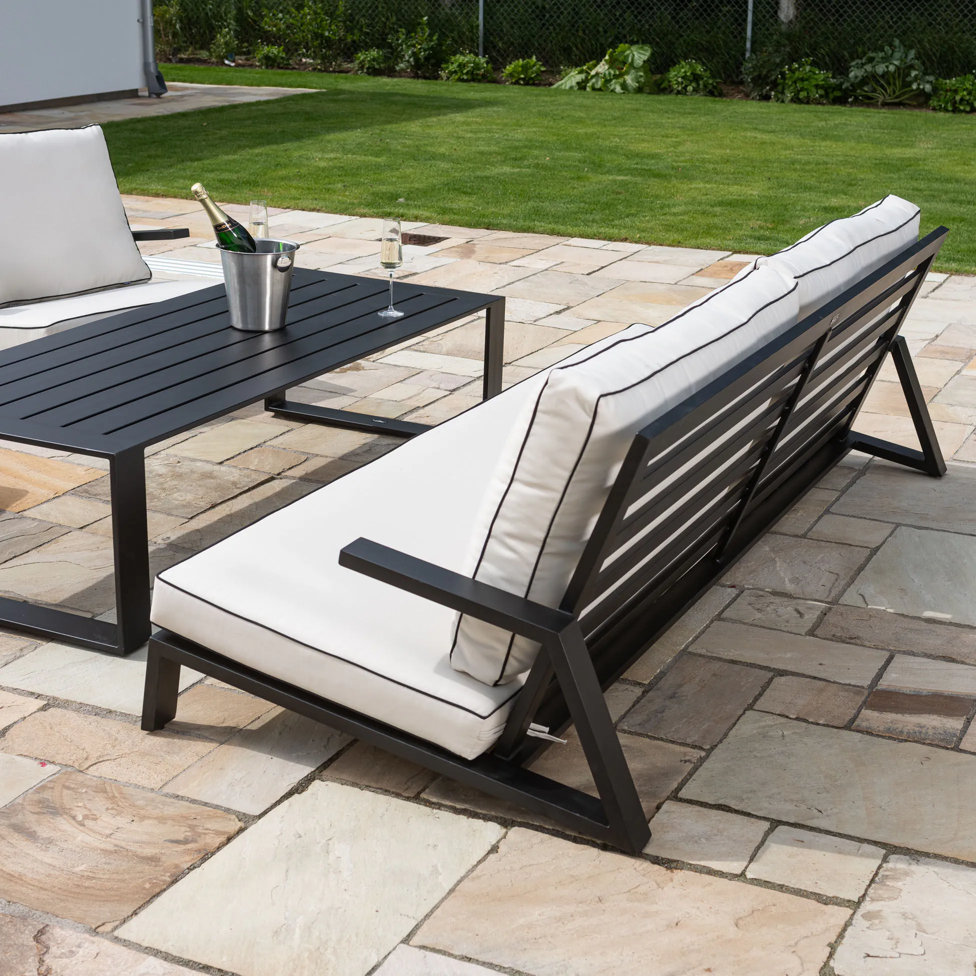 Loungegrupp Utomhus 5-Pers Aluminium - Malaga