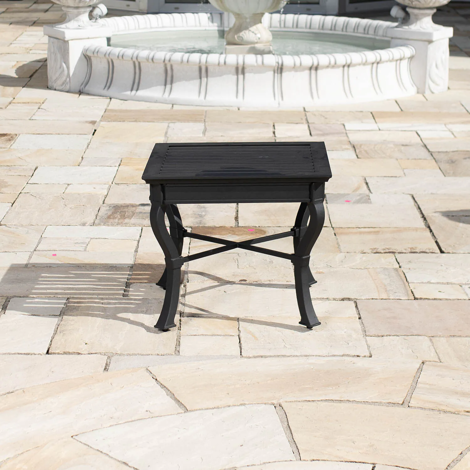 Loungeset Svart Aluminium 2-pers - St Tropez