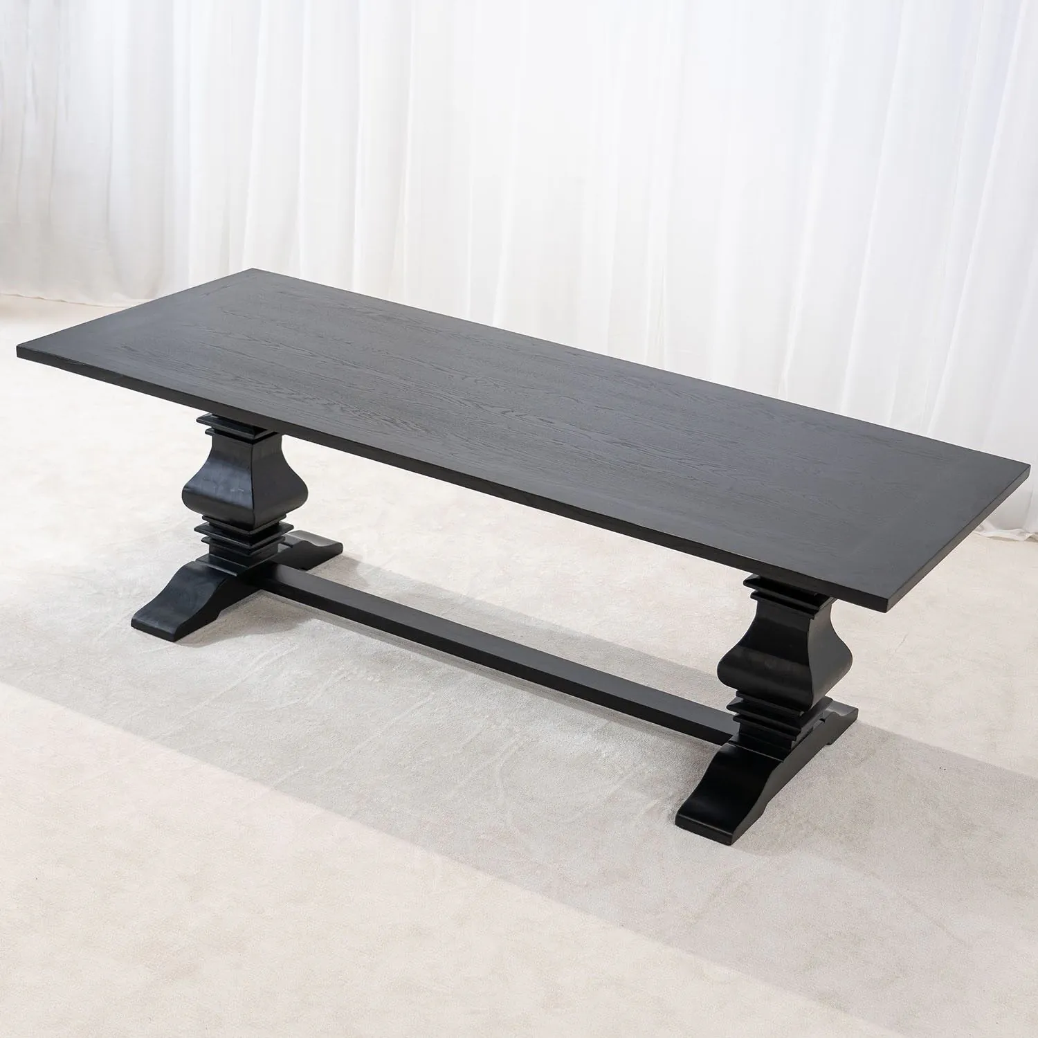 Svart Matbord 240cm - Ulriksdal