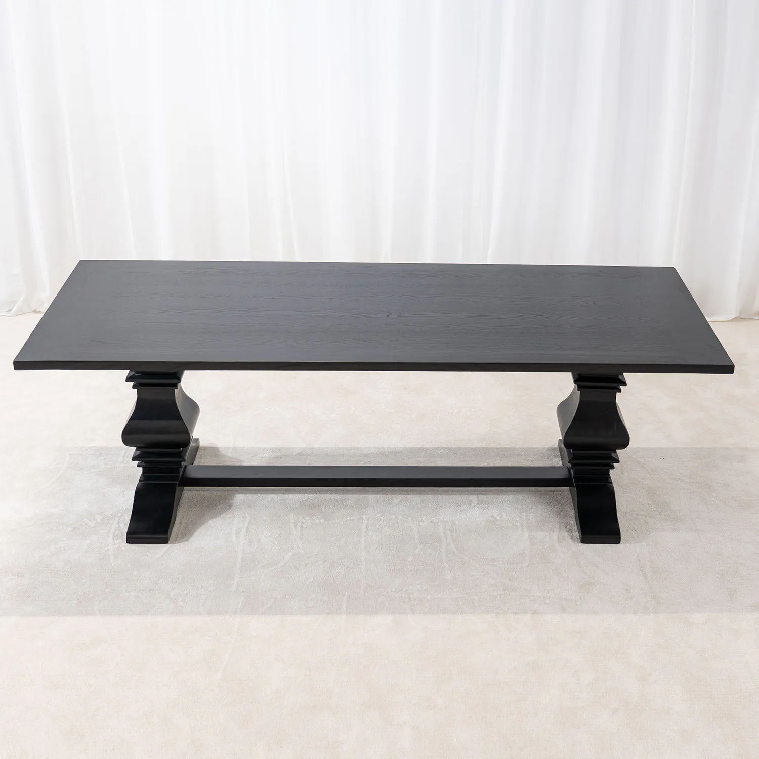 Svart Matbord 240cm - Ulriksdal