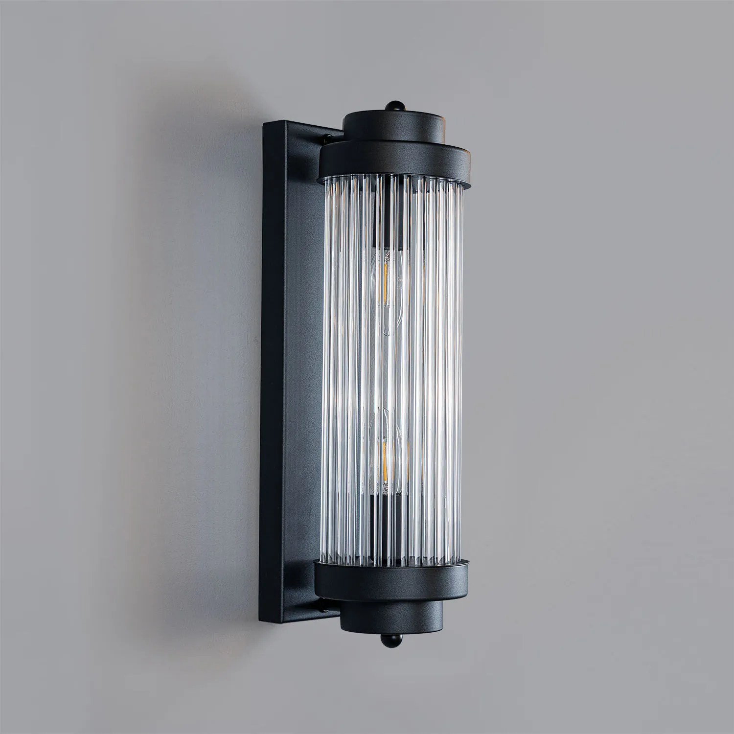 Kristall Vägglampa Nice Svart H40cm