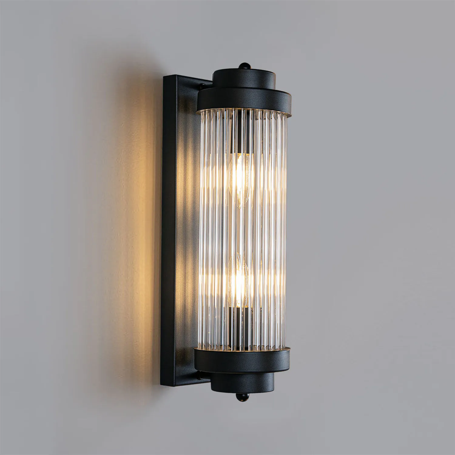 Kristall Vägglampa Nice Svart H40cm