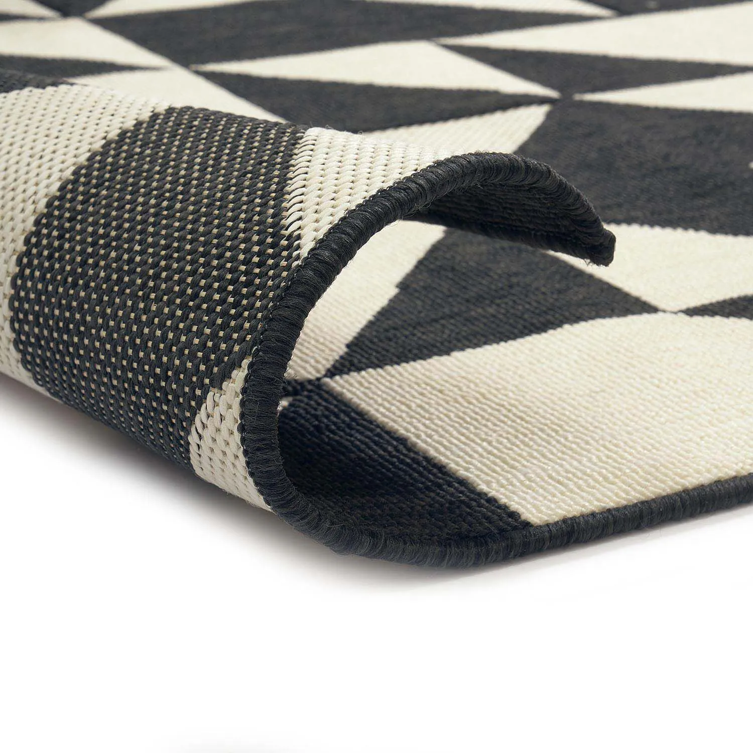 Utomhusmatta 160x230cm Svart/Vit - Luz