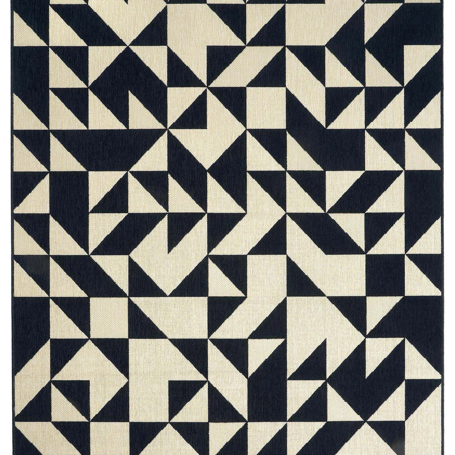 Utomhusmatta 200x290cm Svart/Vit - Luz