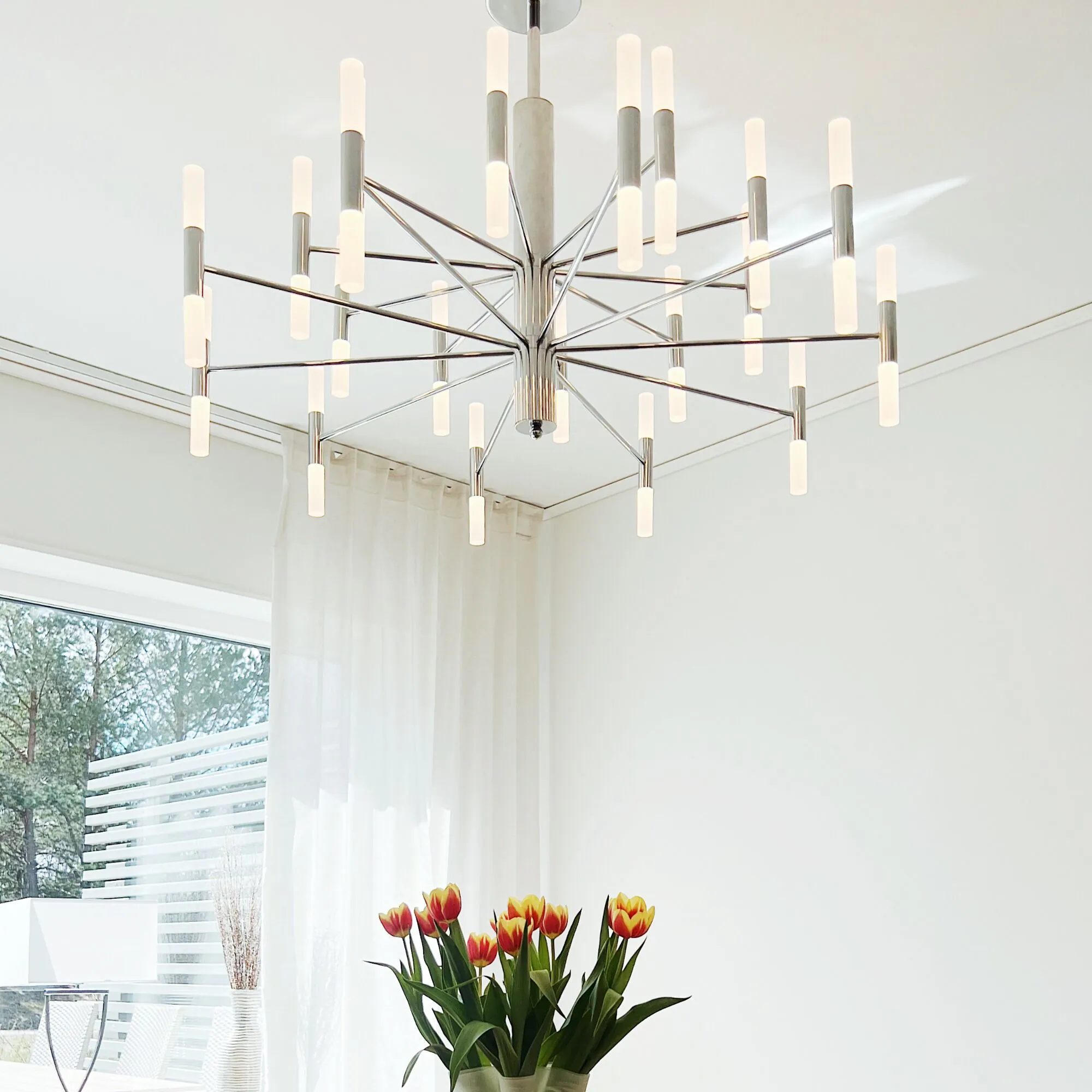Taklampa Copenhagen Krom Ø 100cm