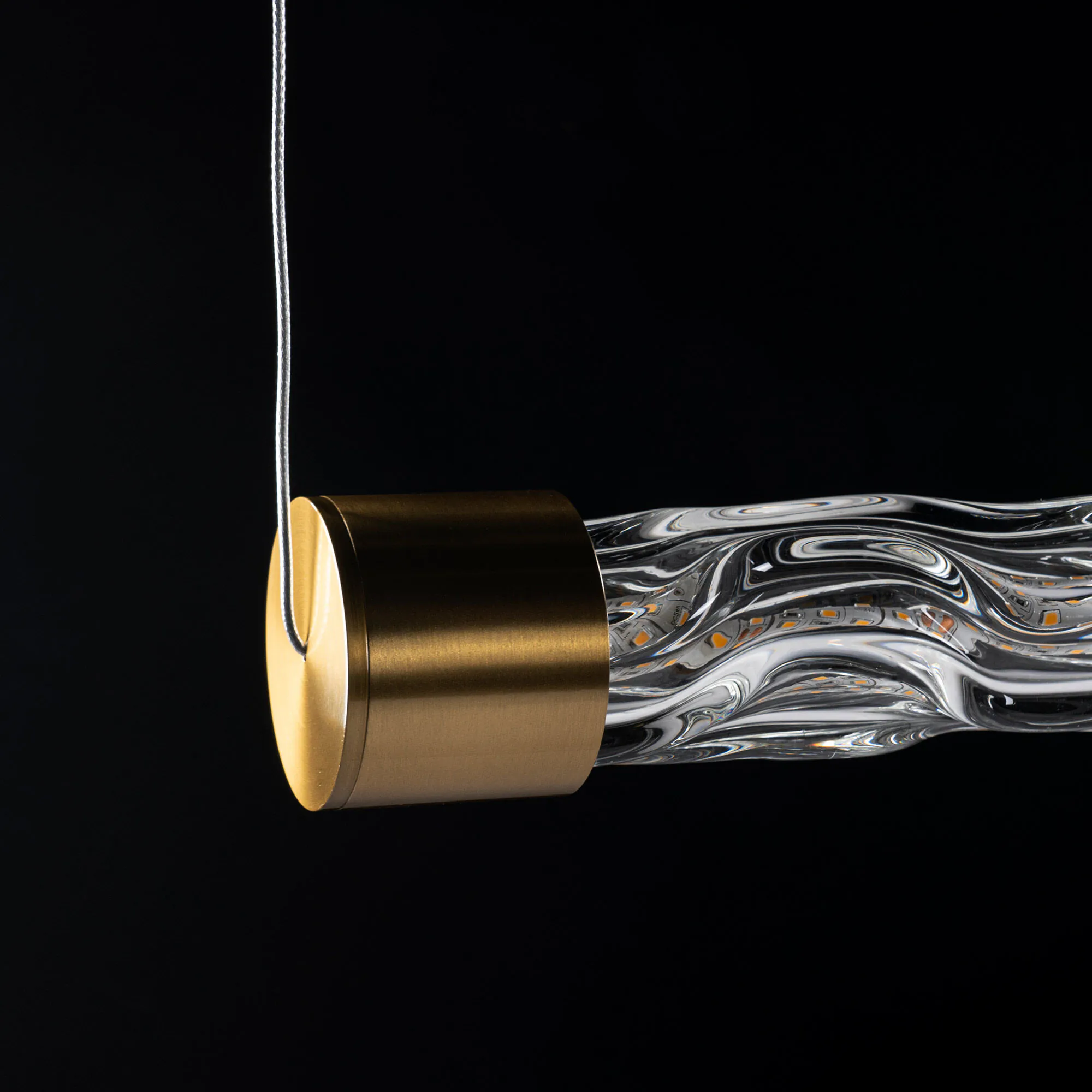 Pendellampa Hornstull Mässing 92cm