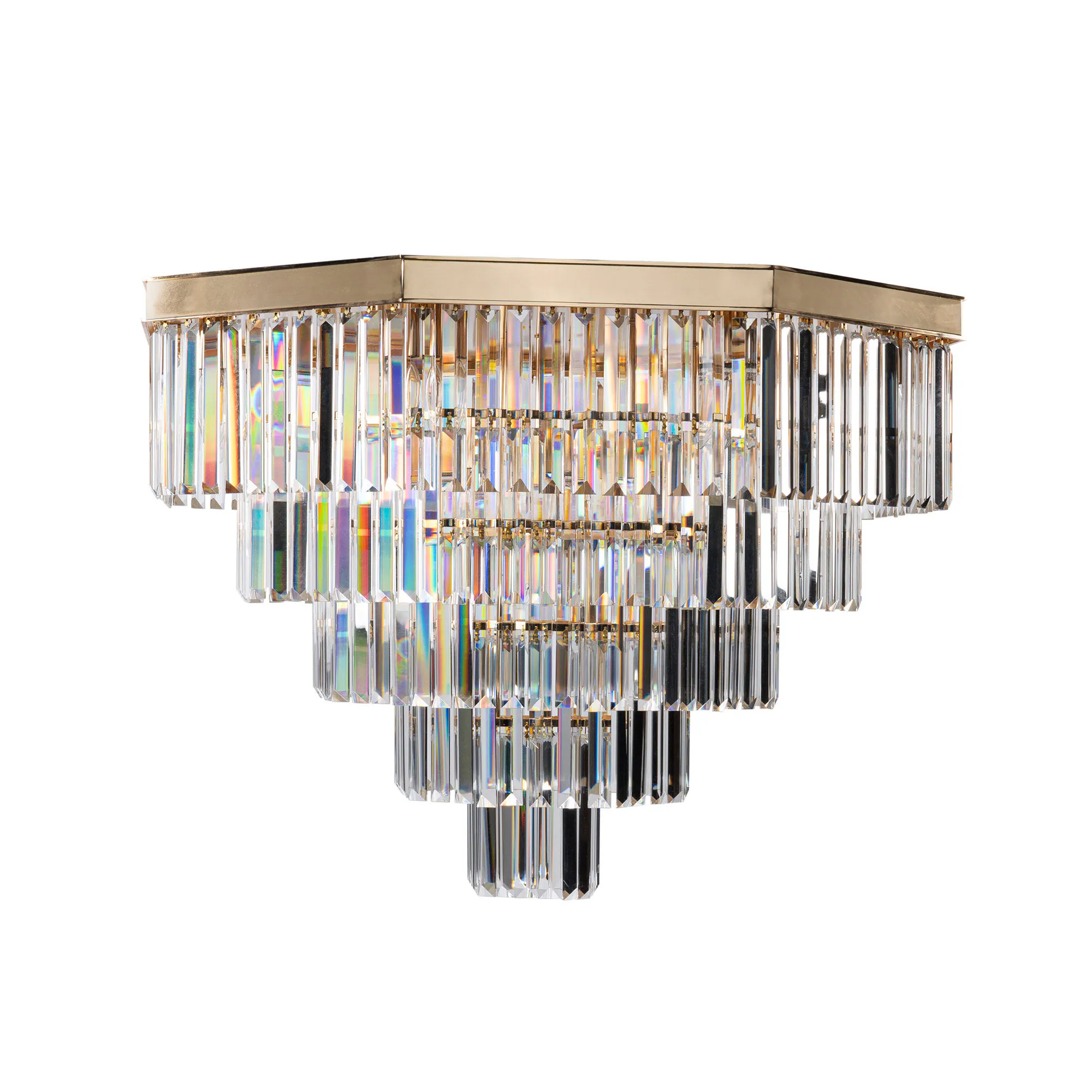 Plafond Kristall Hannover Guld Ø 80cm