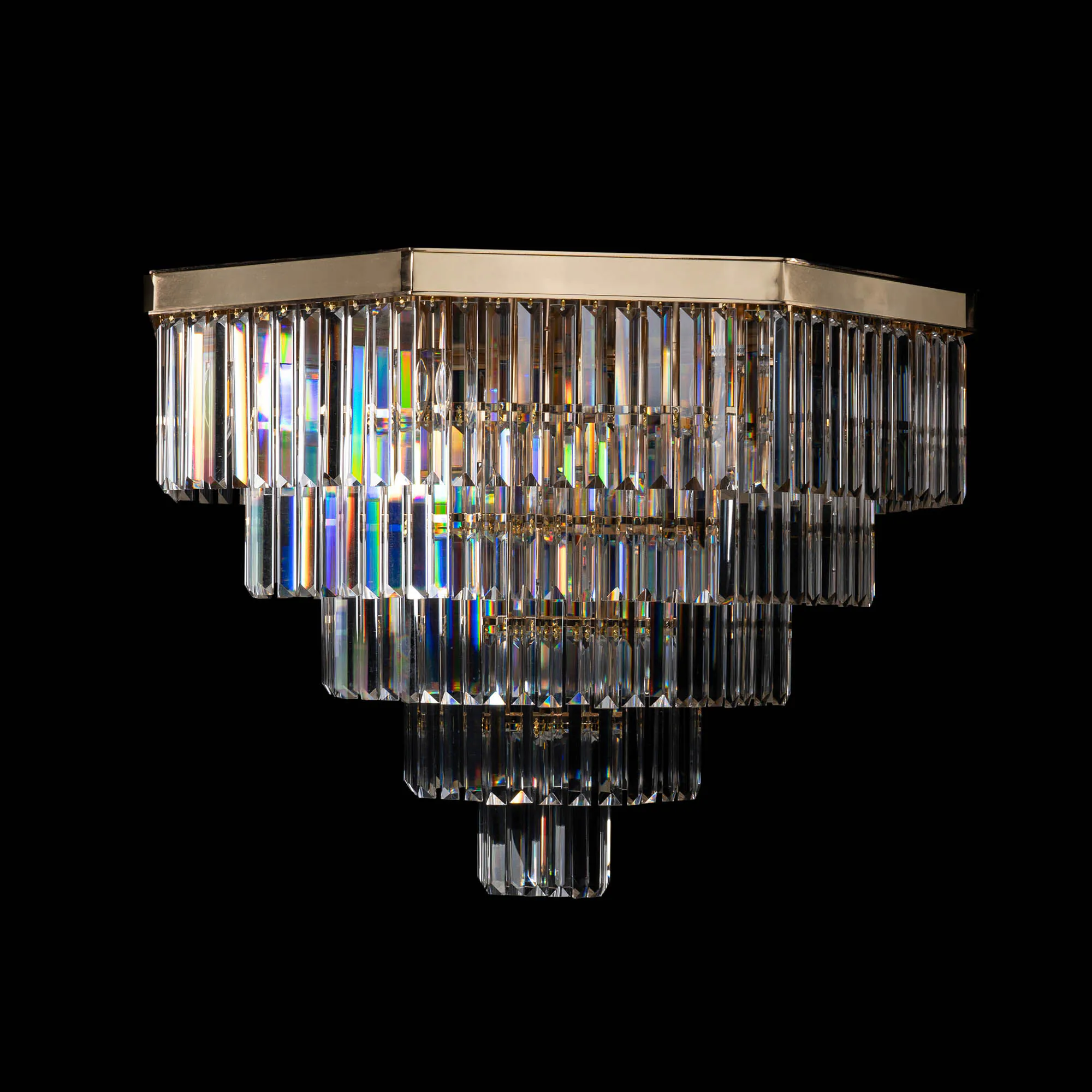 Plafond Kristall Hannover Guld Ø 80cm