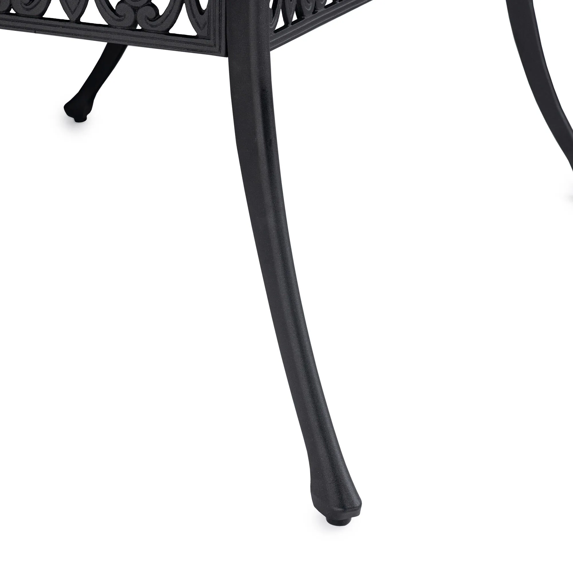 Matbord Utomhus Svart Aluminium Toscana 280cm