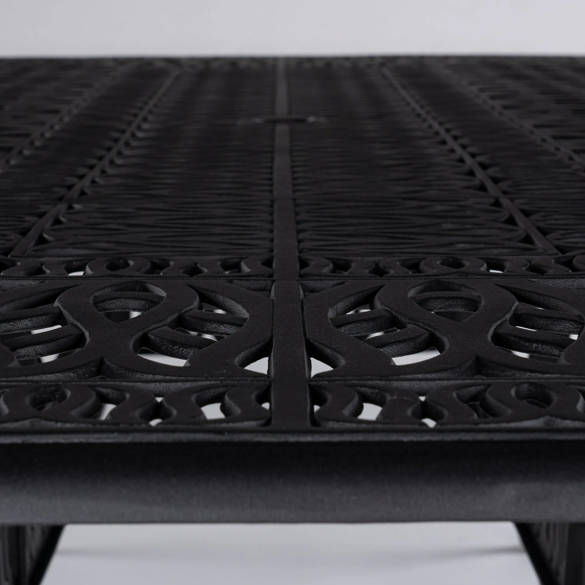 Matbord Utomhus Svart Aluminium Toscana 280cm