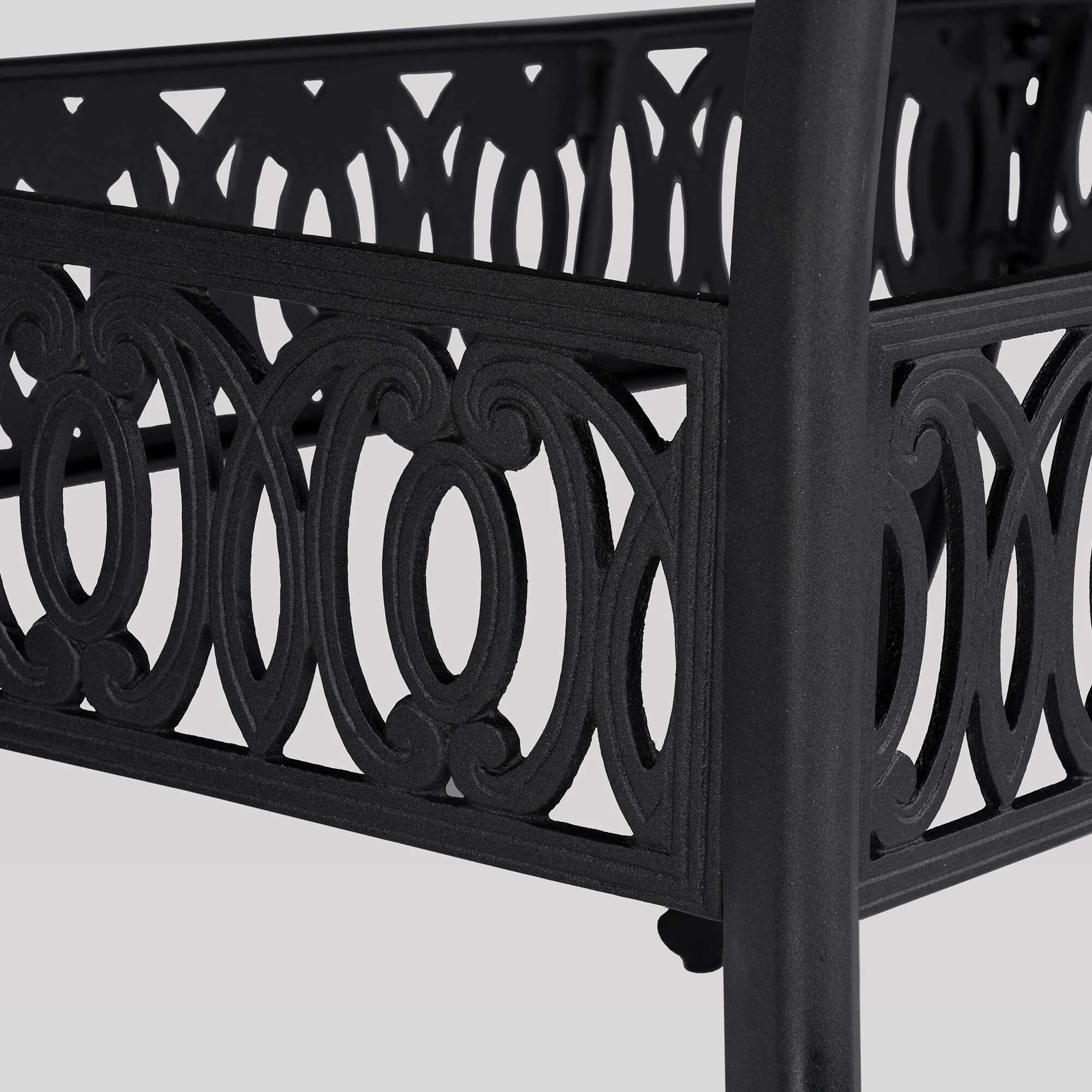 Matbord Utomhus Svart Aluminium Toscana 280cm